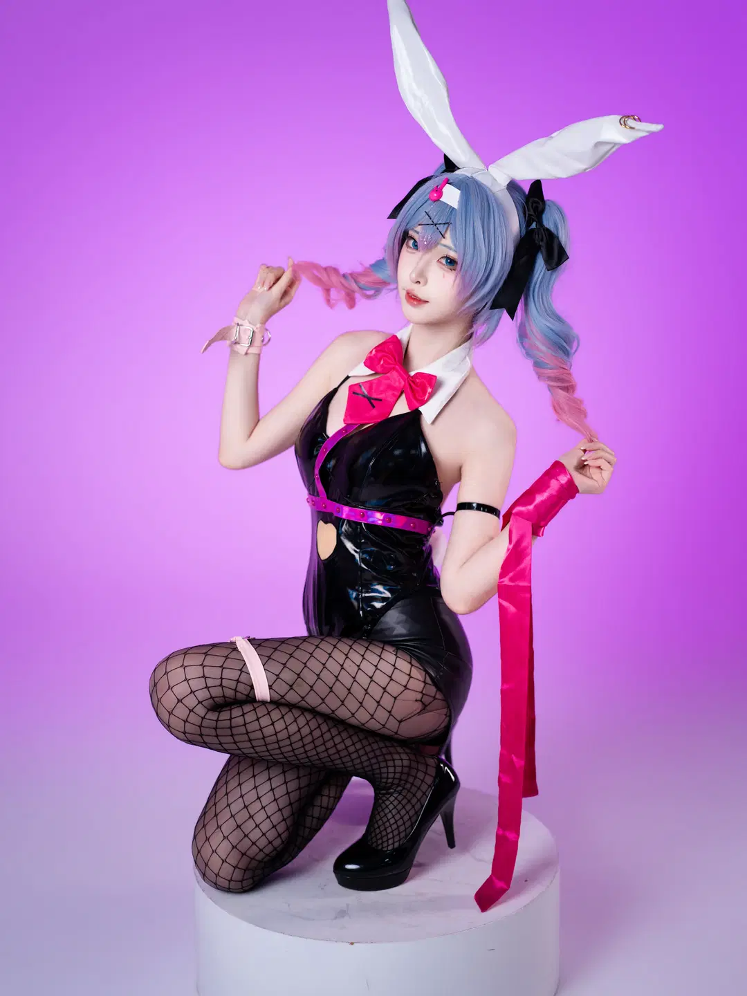 【初音ミク コスプレ】ラビットホールシリーズ最終章、白ホリの光影が織りなす質感美 - 沈诗若 - 5枚目