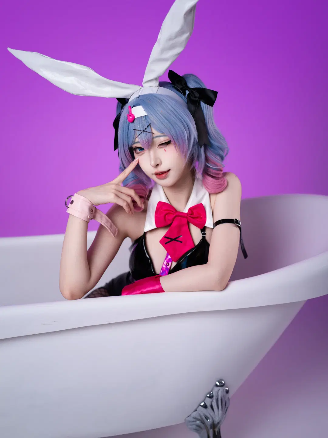 【初音ミク コスプレ】ラビットホールシリーズ最終章、白ホリの光影が織りなす質感美 - 沈诗若 - 7枚目