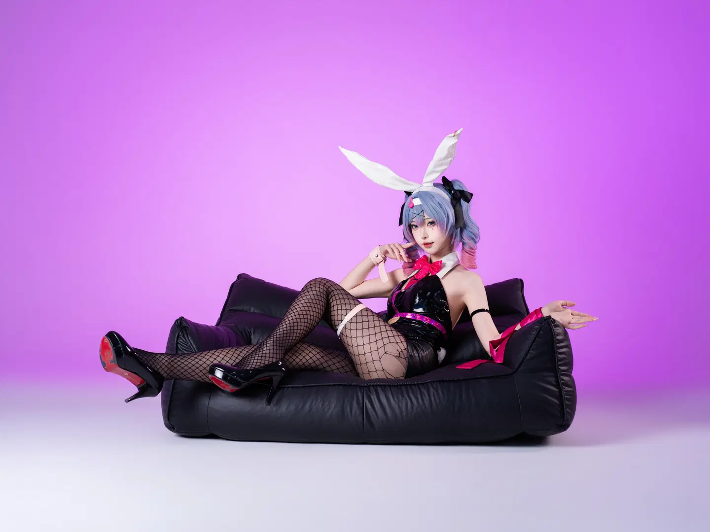 【初音ミク コスプレ】ラビットホールシリーズ最終章、白ホリの光影が織りなす質感美 - 沈诗若 - 8枚目