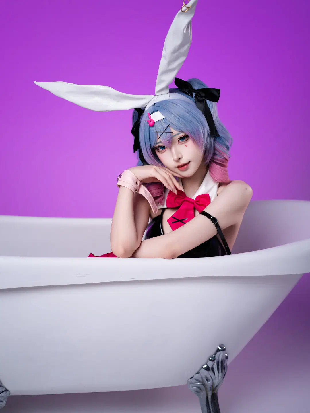 【初音ミク コスプレ】ラビットホールシリーズ最終章、白ホリの光影が織りなす質感美 - 沈诗若 - 9枚目