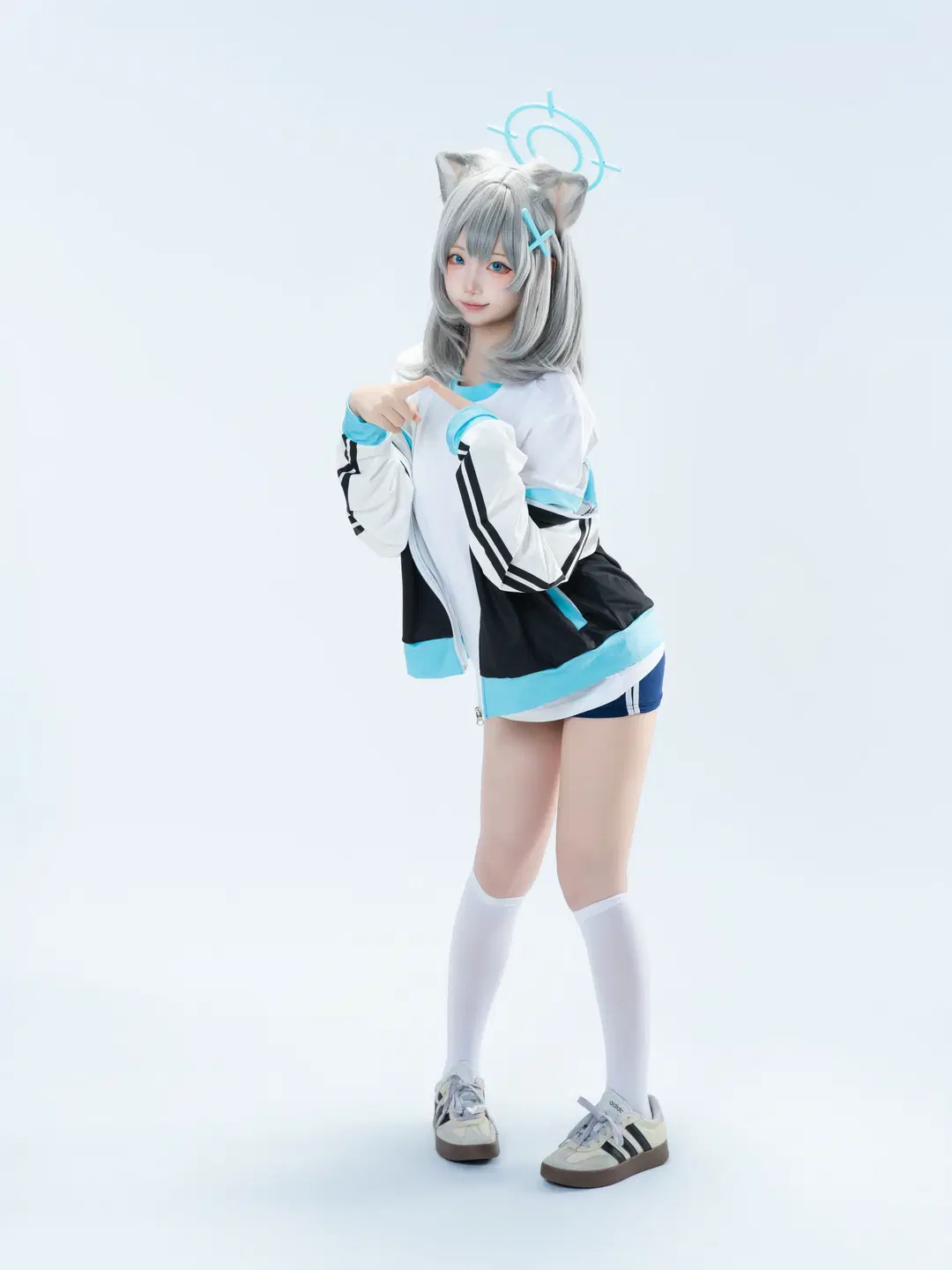 【砂狼白子cos】蔚蓝档案体操服棚拍分享 - 沈诗若 - 第10张