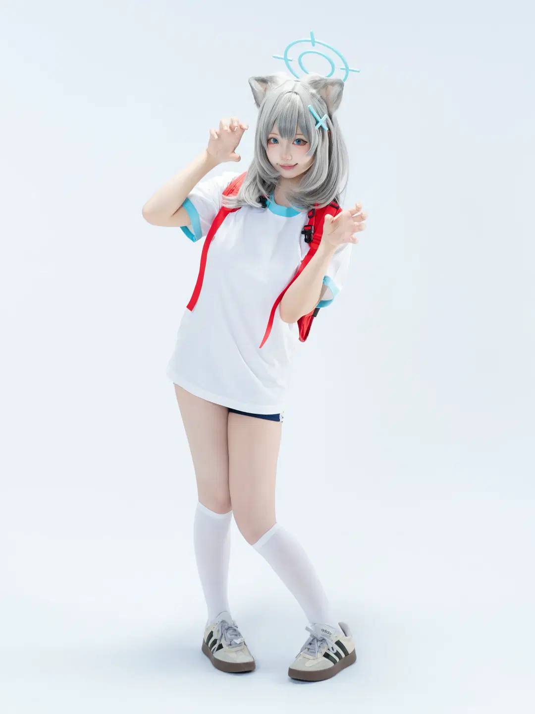 【砂狼白子cos】蔚蓝档案体操服棚拍分享 - 沈诗若 - 第12张