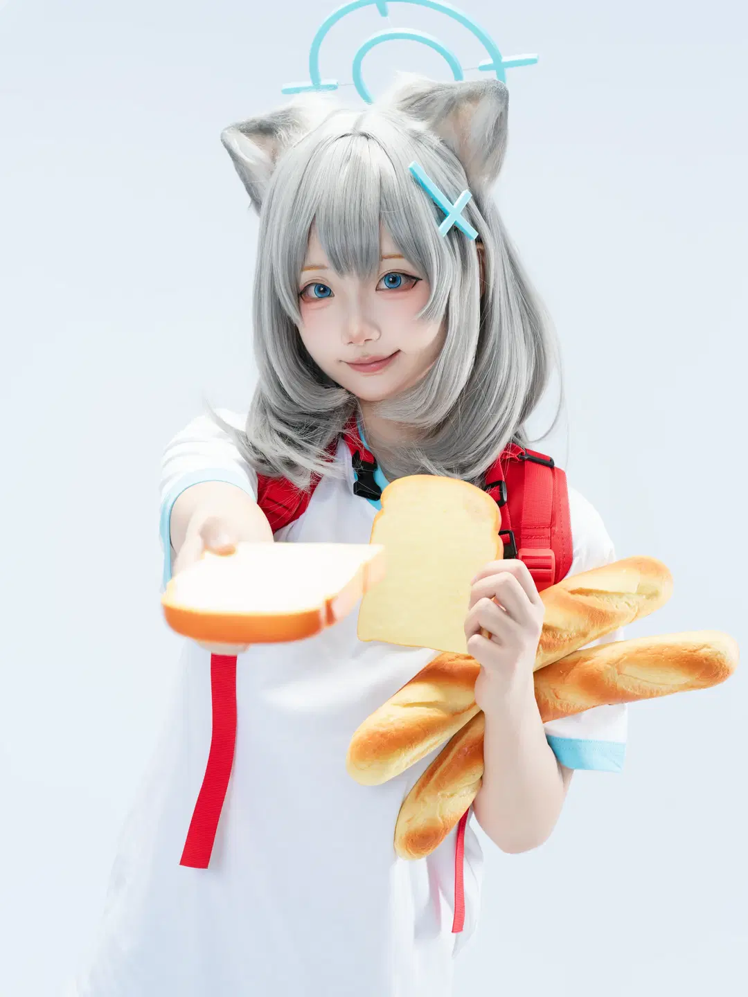【砂狼白子cos】蔚蓝档案体操服棚拍分享 - 沈诗若 - 第14张