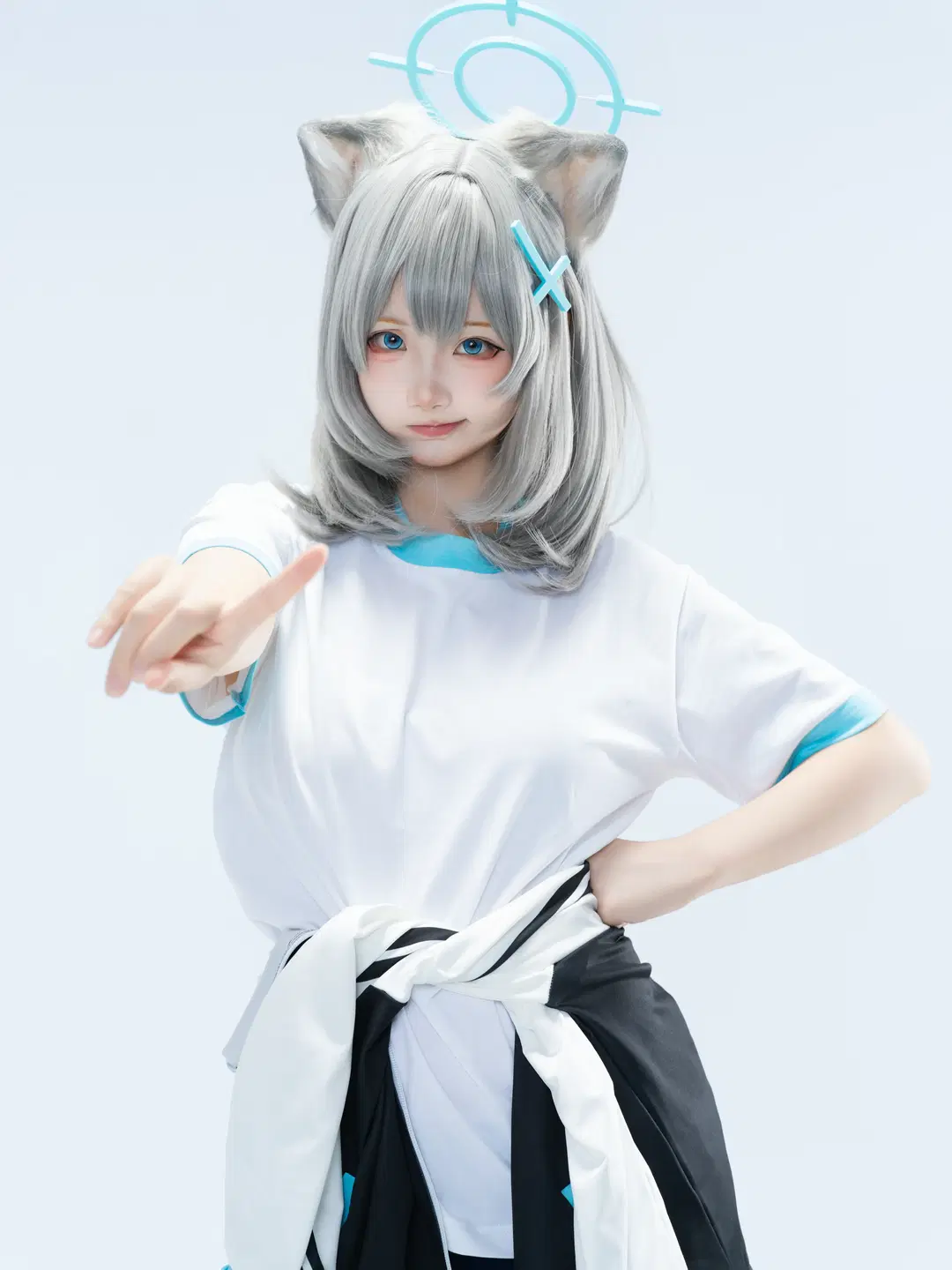 【砂狼白子cos】蔚蓝档案体操服棚拍分享 - 沈诗若 - 第2张
