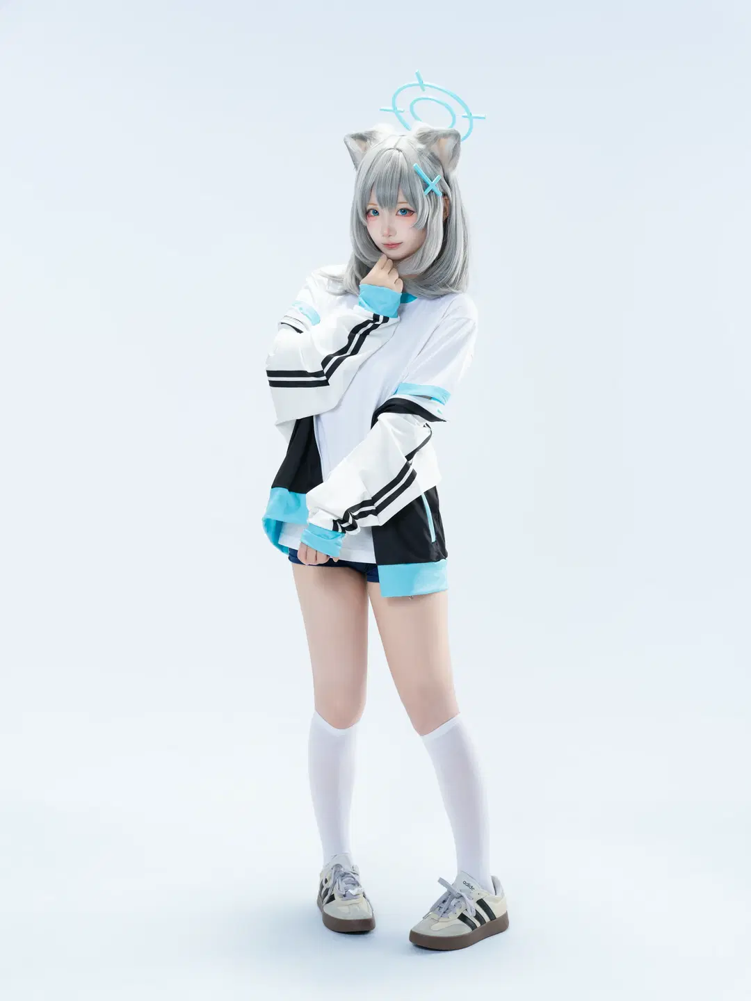 【砂狼白子cos】蔚蓝档案体操服棚拍分享 - 沈诗若 - 第5张