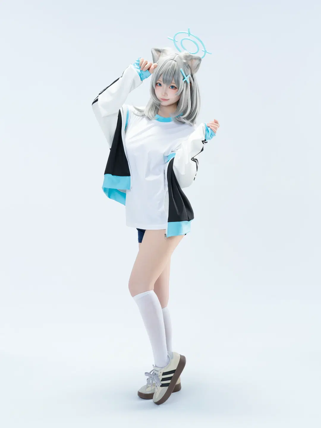 【砂狼白子cos】蔚蓝档案体操服棚拍分享 - 沈诗若 - 第6张