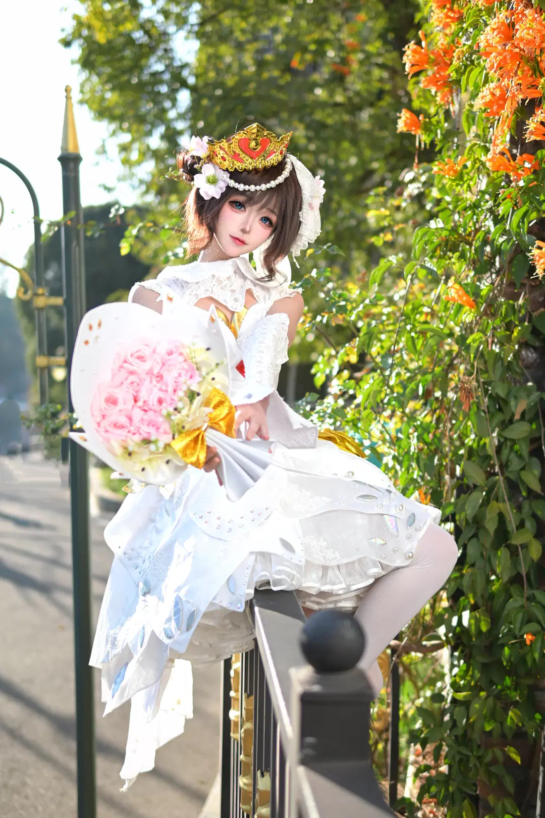 【小喬cos】穿上花嫁在陽光下漫步