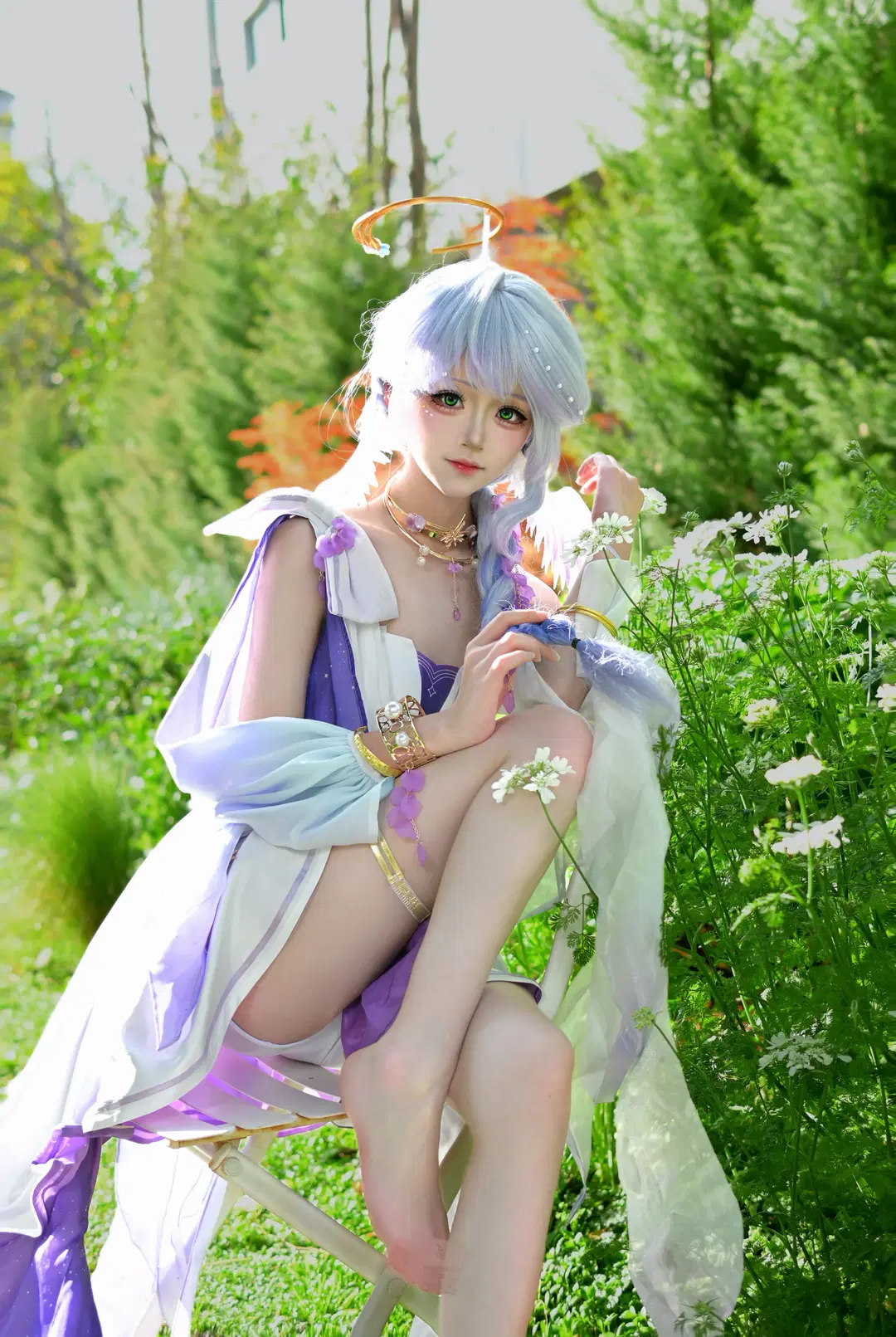 【知更鸟cos】崩坏星穹铁道户外花园外景记录 - 小时汤泡饭 - 第6张