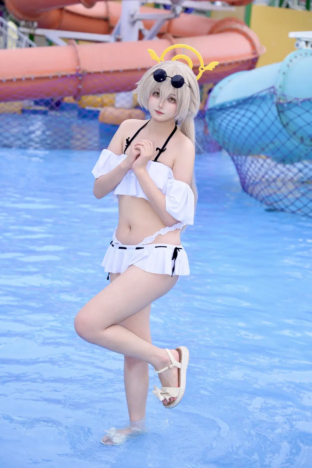【ヒフミのコスプレ】『ブルーアーカイブ』水辺で過ごす爽やかな夏 - 蒲牢411 - 2枚目