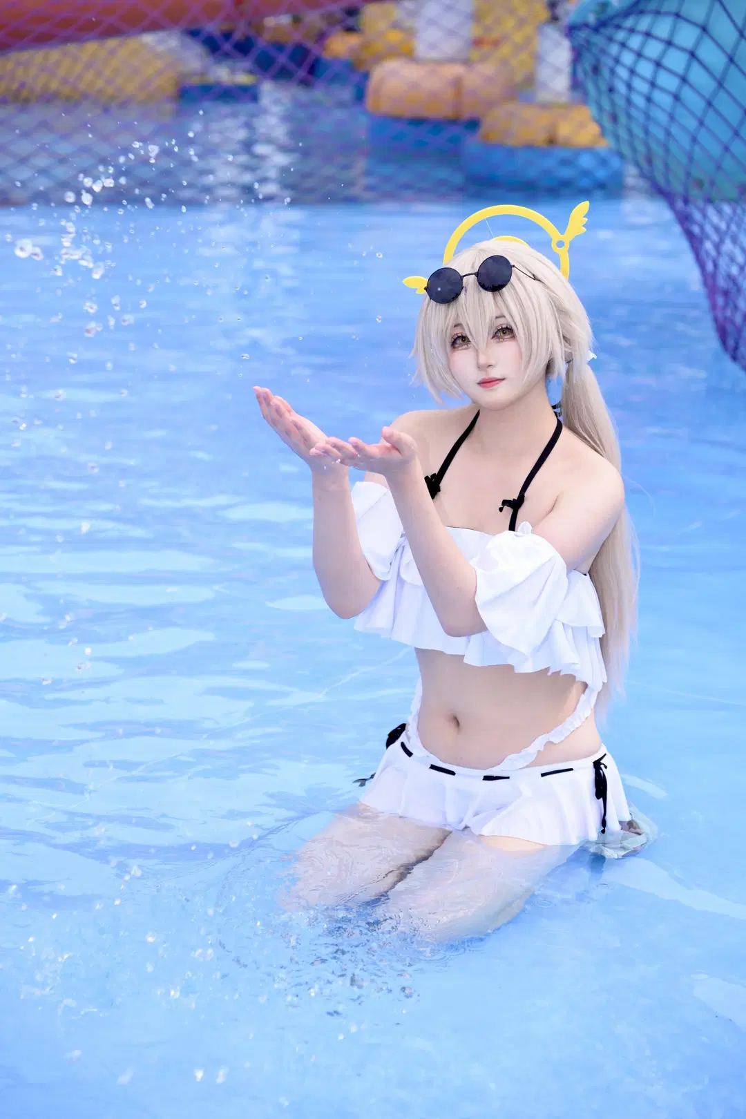 【ヒフミのコスプレ】『ブルーアーカイブ』水辺で過ごす爽やかな夏 - 蒲牢411 - 3枚目