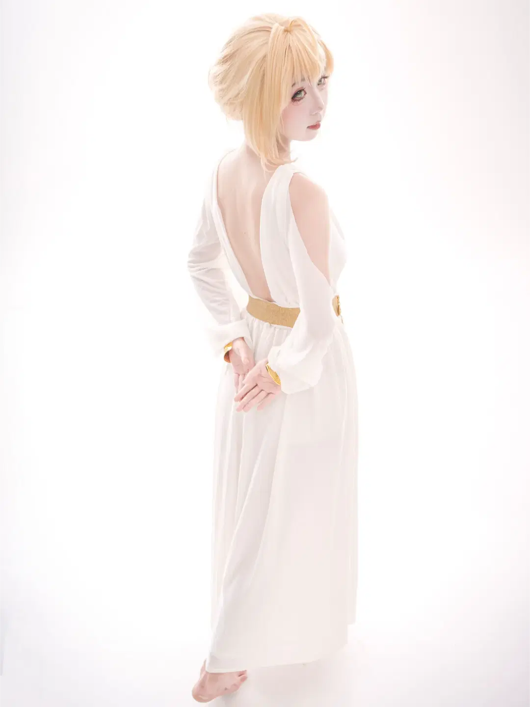Fate/Grand Order, Nero Cosplay, Backless long dress, Nero pajamas, Flower of the Olympics