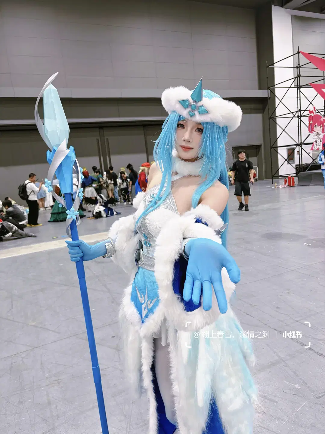 【王昭君cos】王者荣耀本命英雄的冰雪降临 - 翎上春雪，涵情之渊 - 第14张