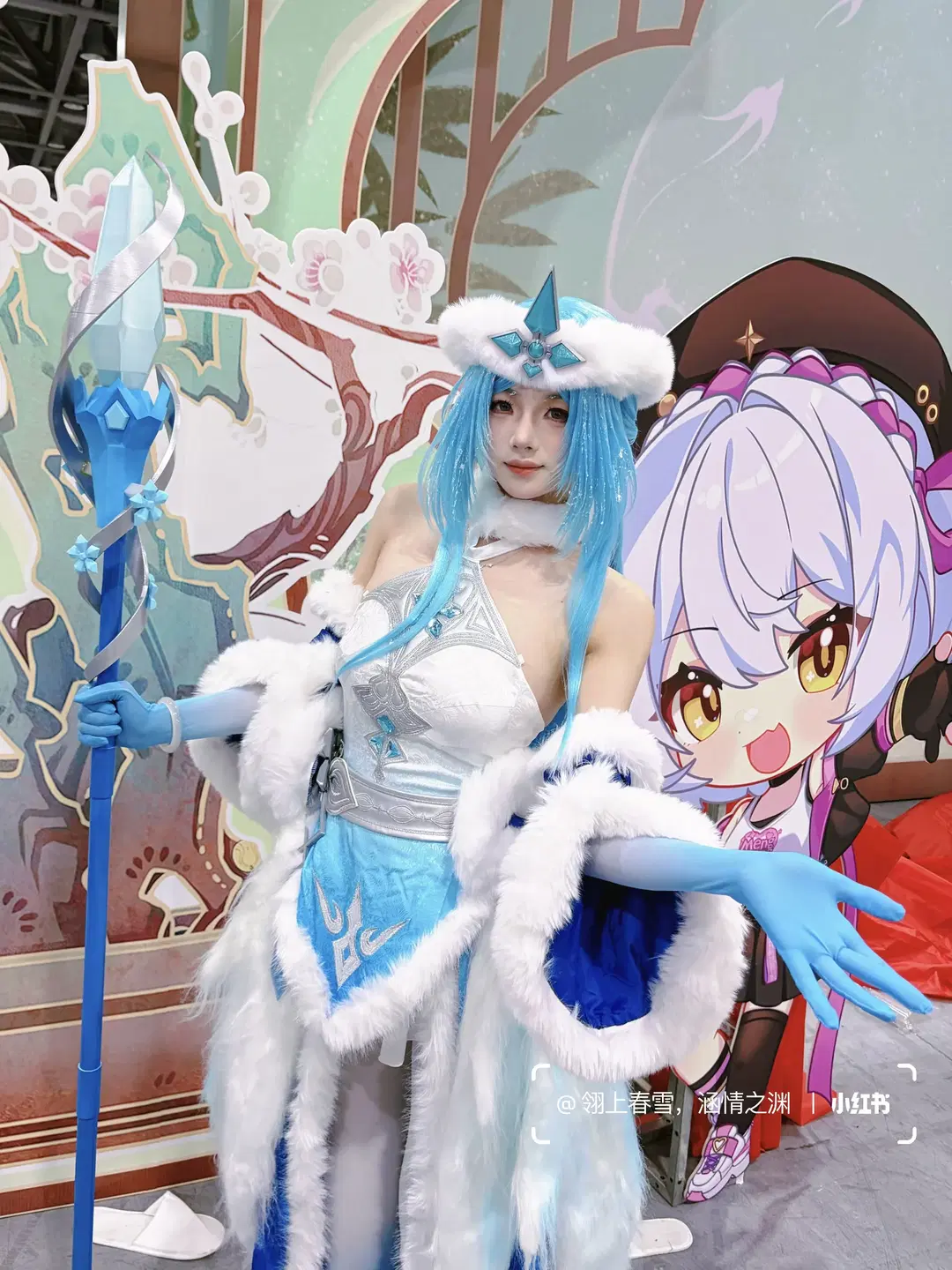 【王昭君cos】王者荣耀本命英雄的冰雪降临 - 翎上春雪，涵情之渊 - 第17张