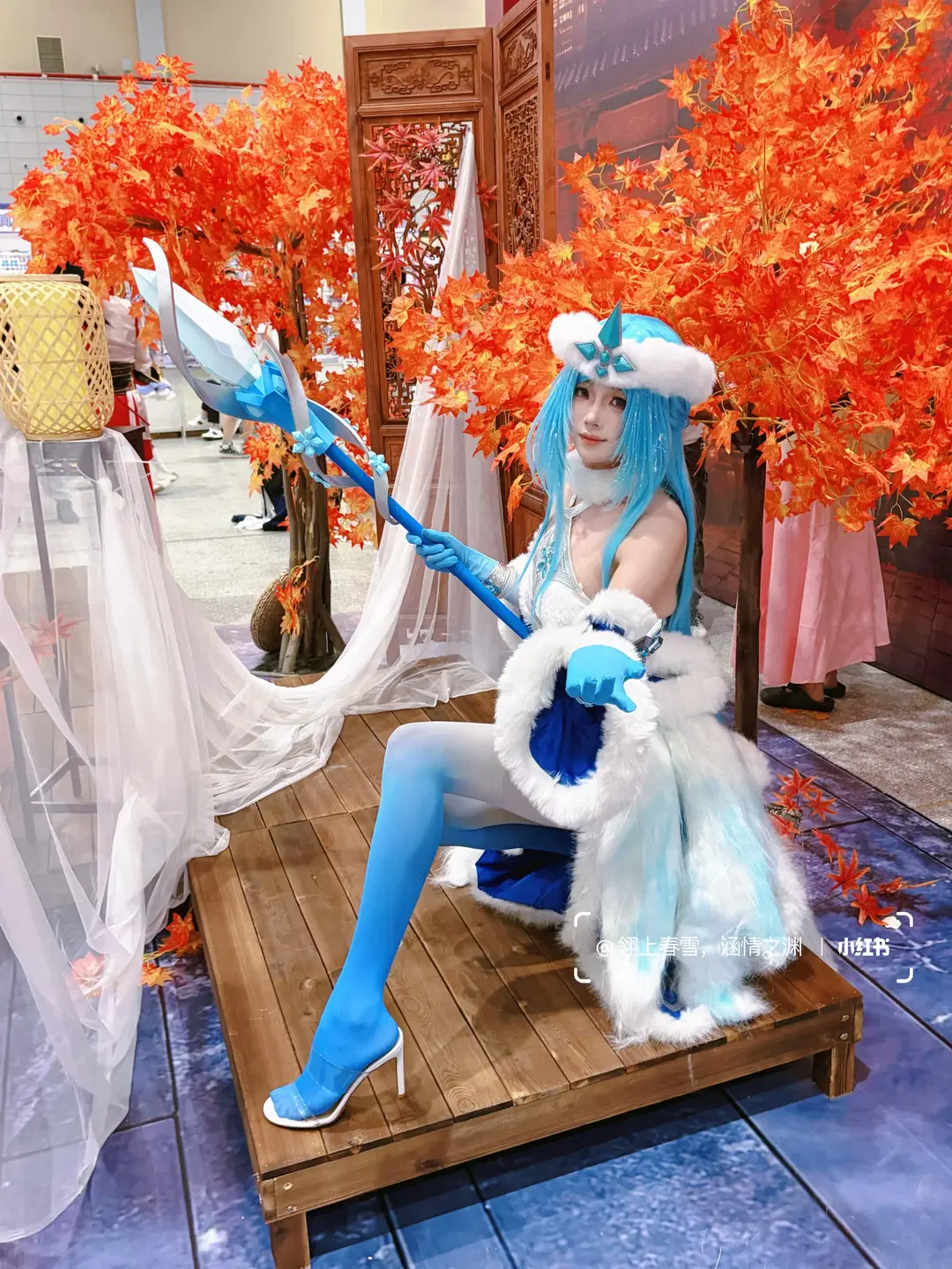 【王昭君cos】王者荣耀本命英雄的冰雪降临 - 翎上春雪，涵情之渊 - 第2张