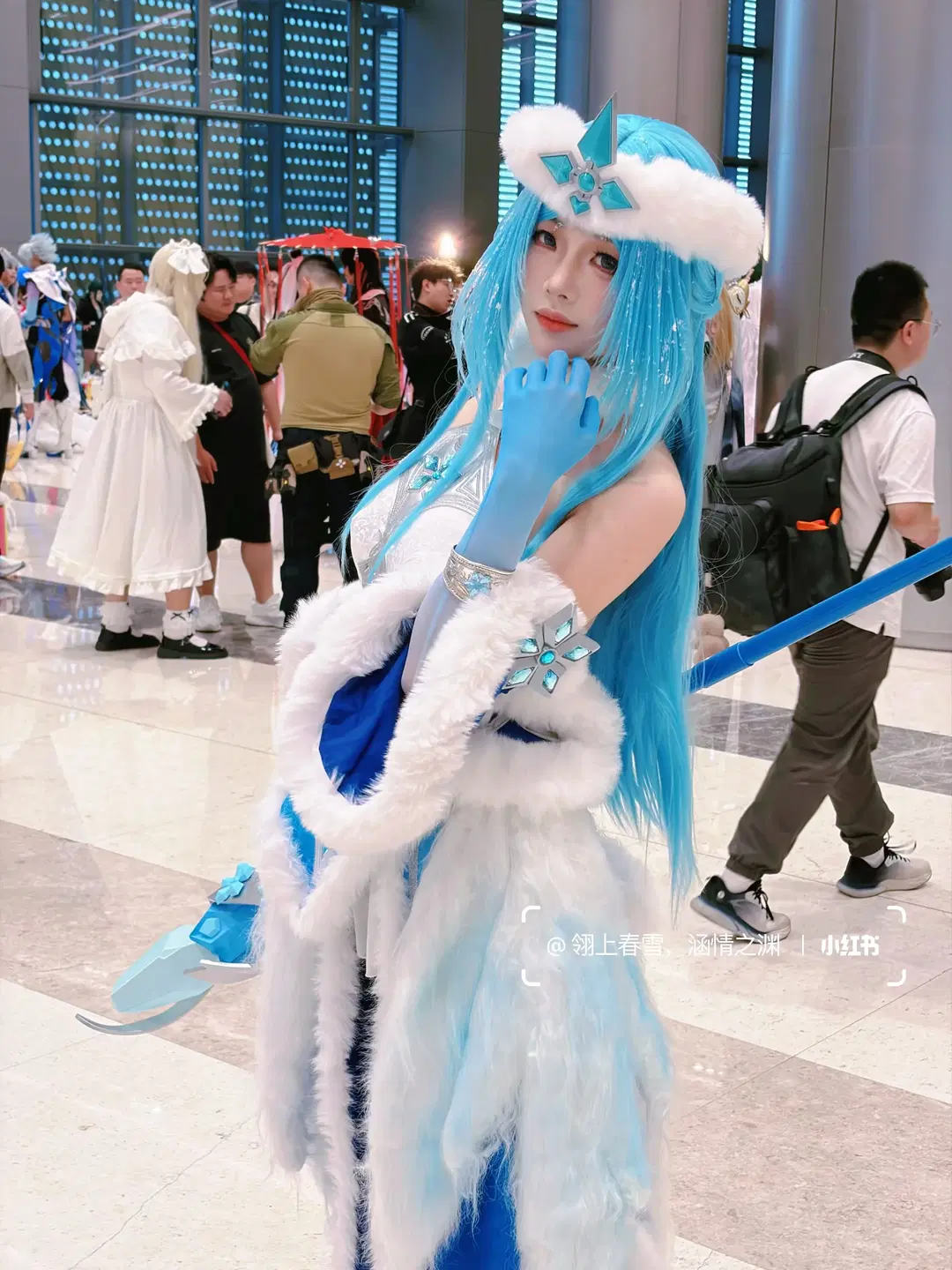 【王昭君cos】王者荣耀本命英雄的冰雪降临 - 翎上春雪，涵情之渊 - 第7张