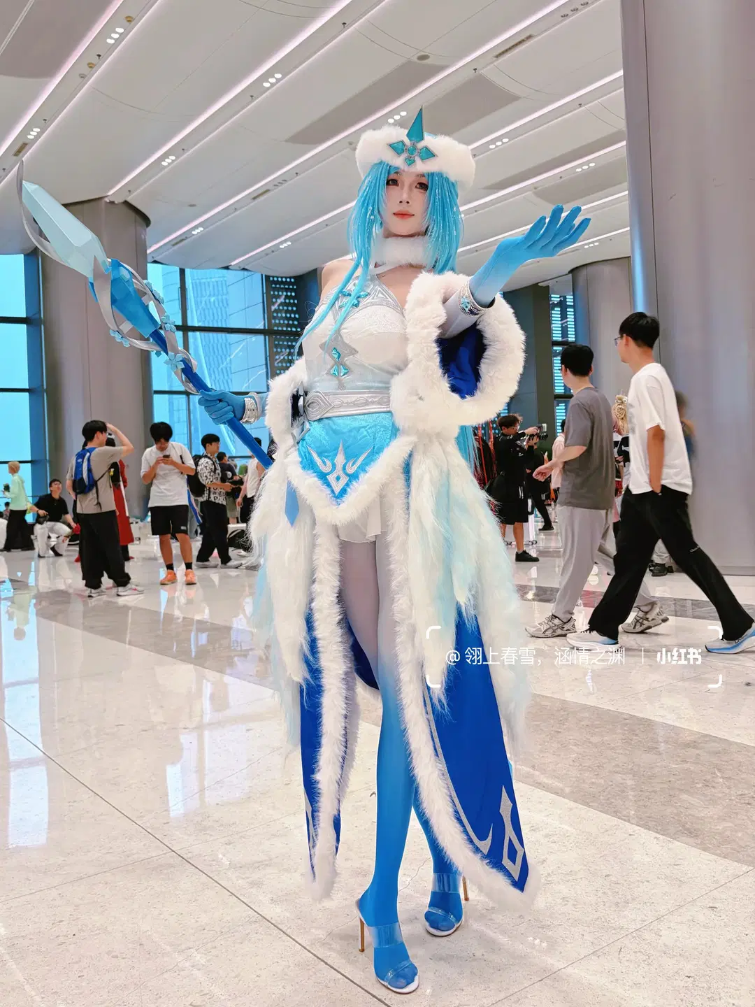 【王昭君cos】王者荣耀本命英雄的冰雪降临 - 翎上春雪，涵情之渊 - 第8张