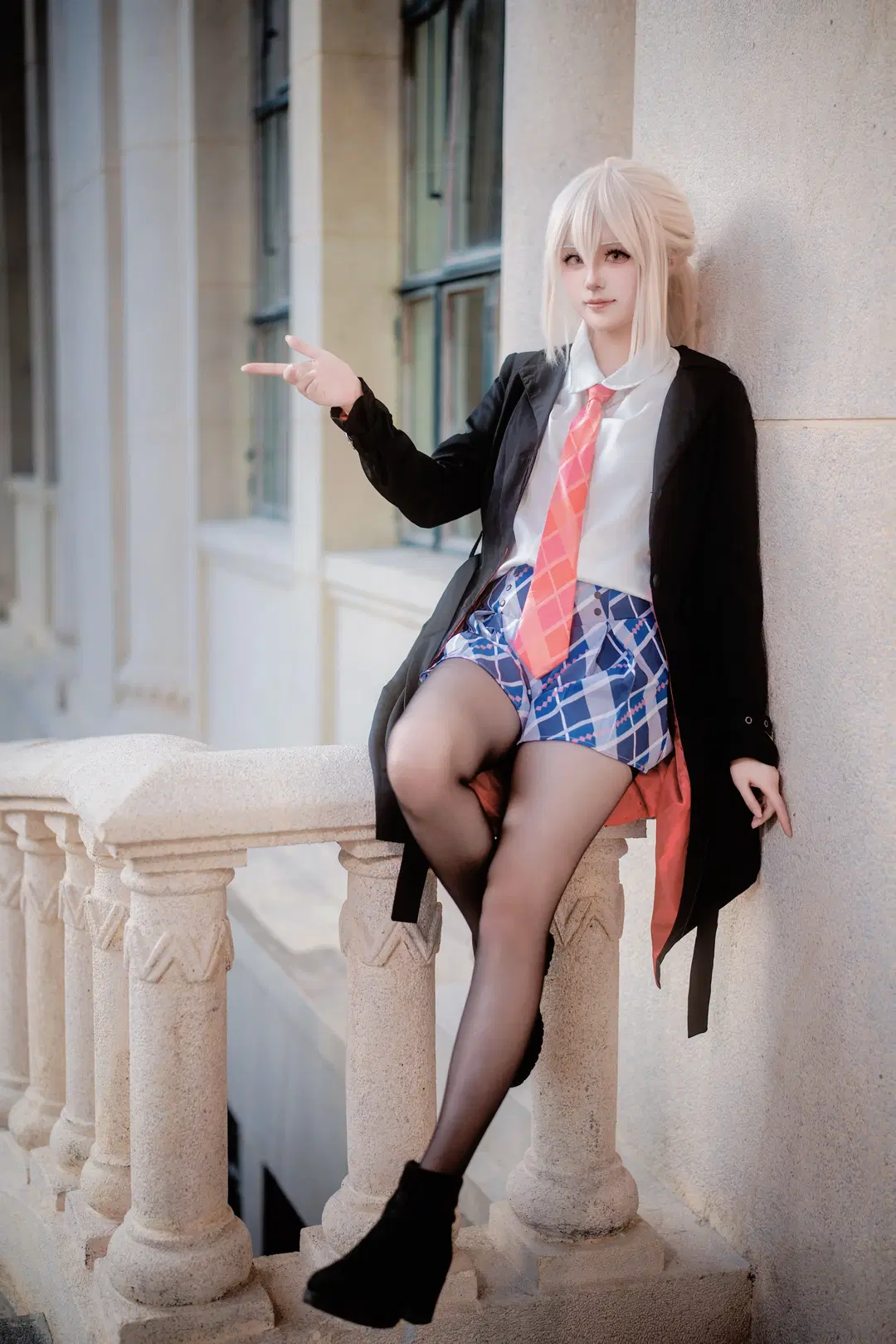 【アルトリア コスプレ】Fate/Grand Order 黒Saber英霊旅装とファストフード小道具の奇妙な出会い - 音吾音吾音 - 8枚目