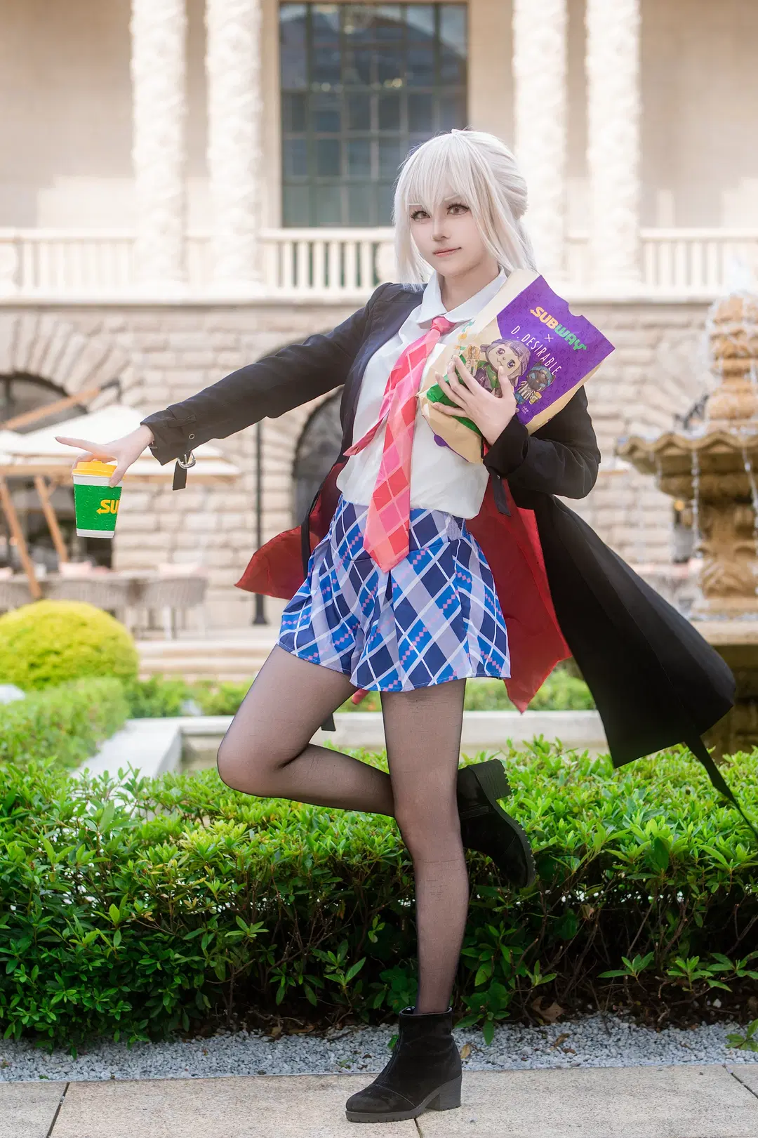 【アルトリア コスプレ】Fate/Grand Order 黒Saber英霊旅装とファストフード小道具の奇妙な出会い - 音吾音吾音 - 9枚目