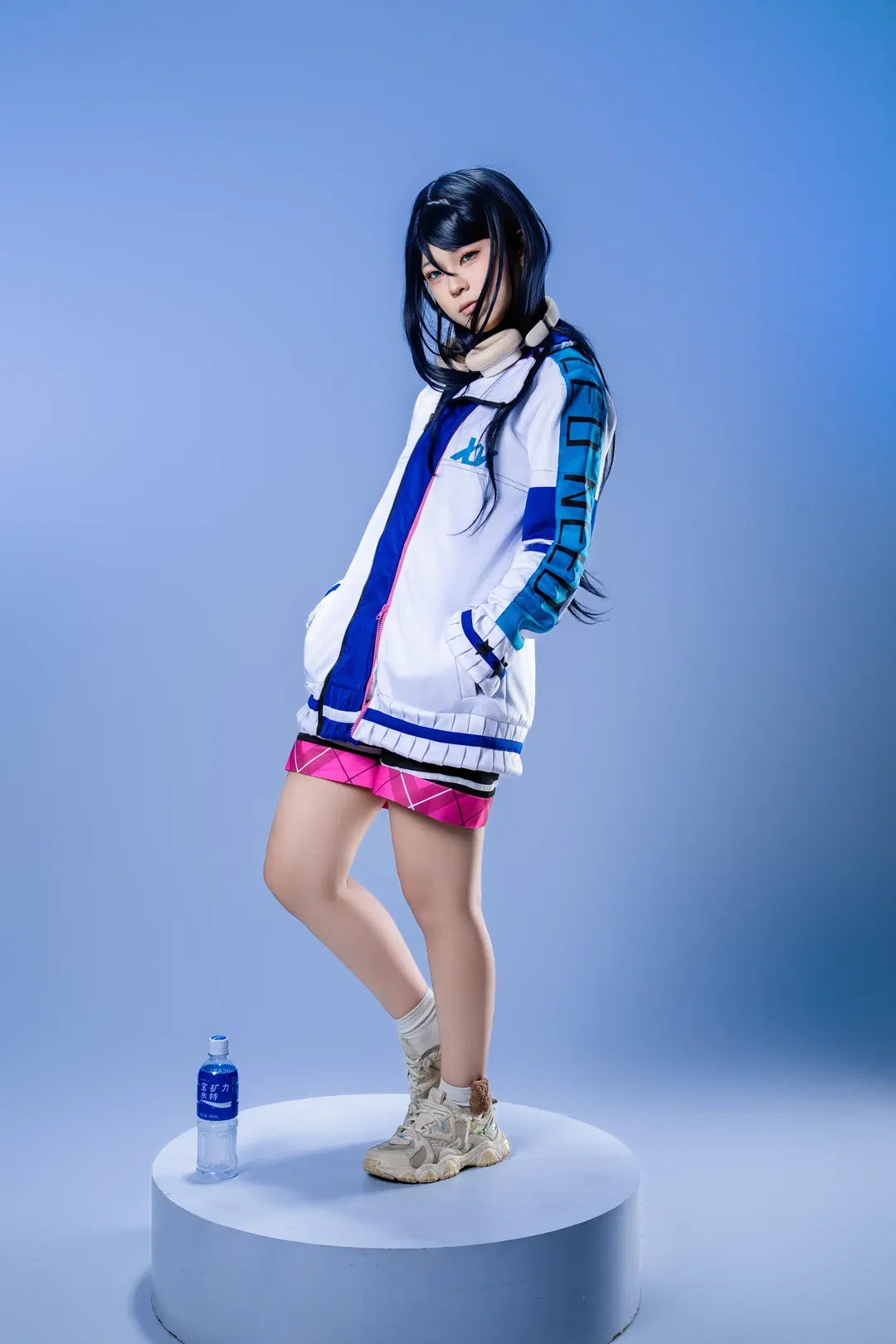 【星乃一歌cos】世界计划蓝白运动服影棚拍摄记录 - 音吾音吾音 - 第9张