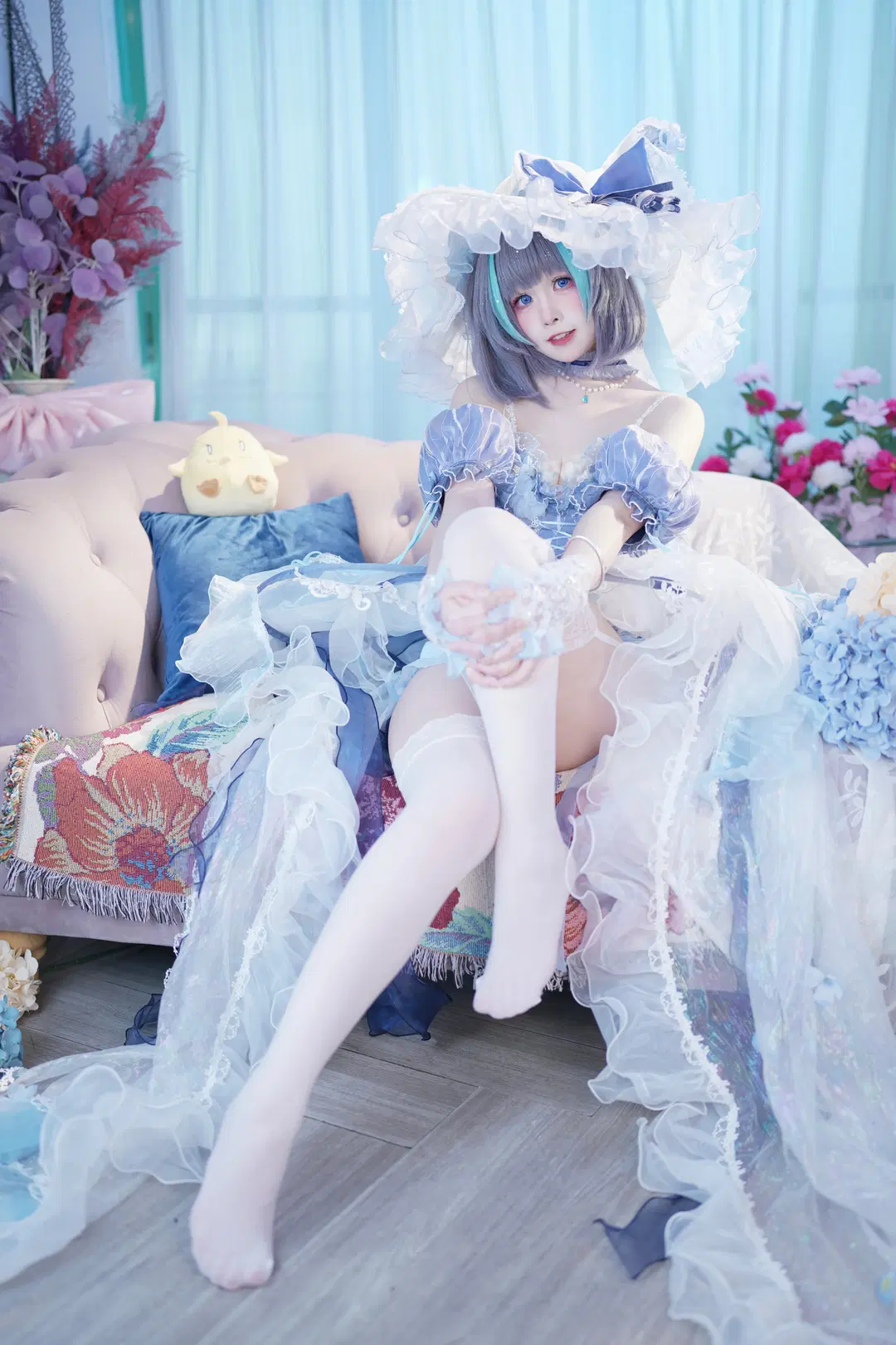 チェシャー コスプレ, アズールレーン, ロリータ, 二次元コスプレ, 白ストッキング