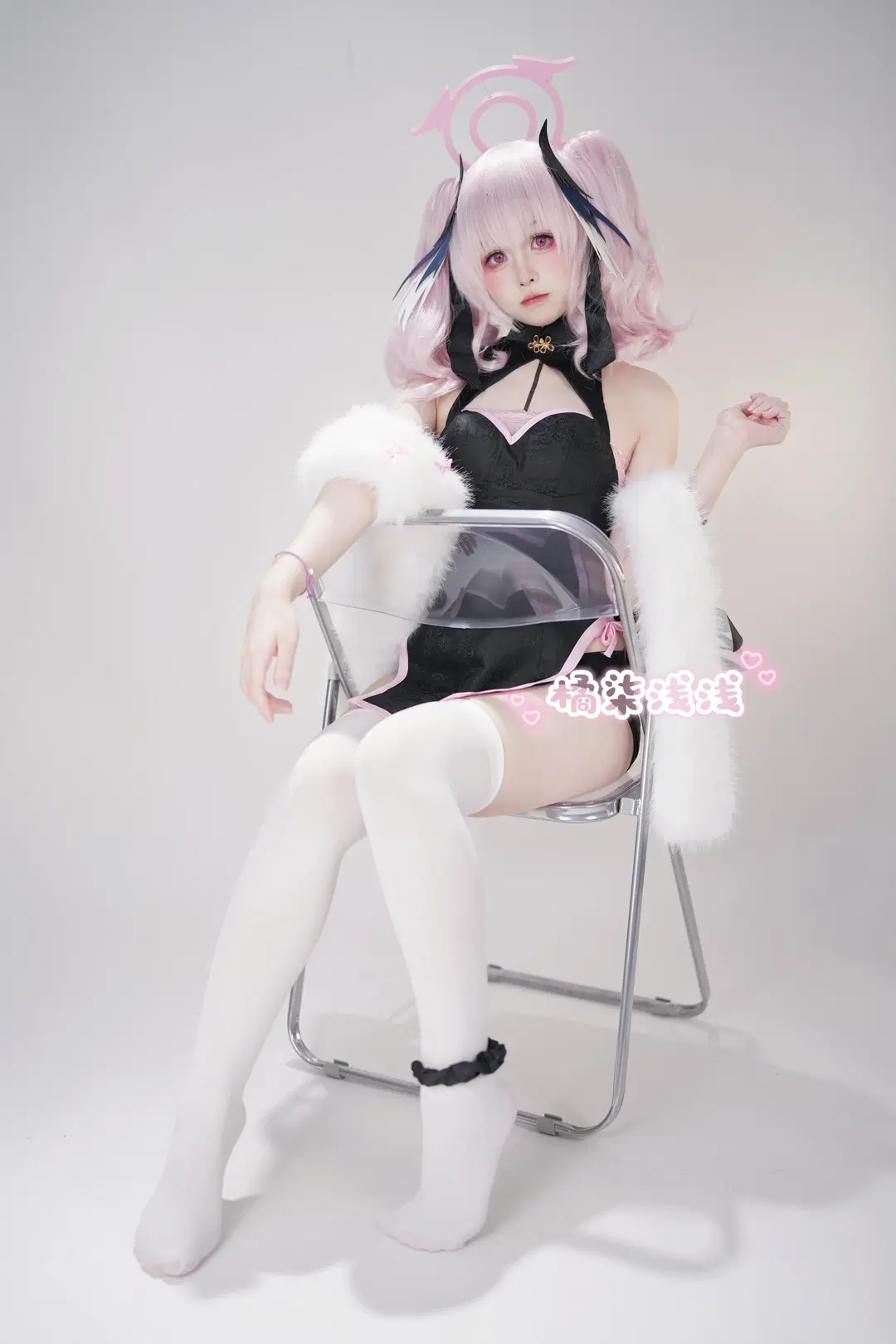 [Shimoe Koharu cosplay] Blue Archive: A new sitting posture for not having to attend remedial classes by 橘柒浅浅 - Image 3