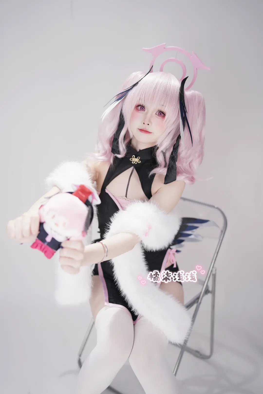 [Shimoe Koharu cosplay] Blue Archive's shy Koharu reporting for duty by 橘柒浅浅 - Image 3