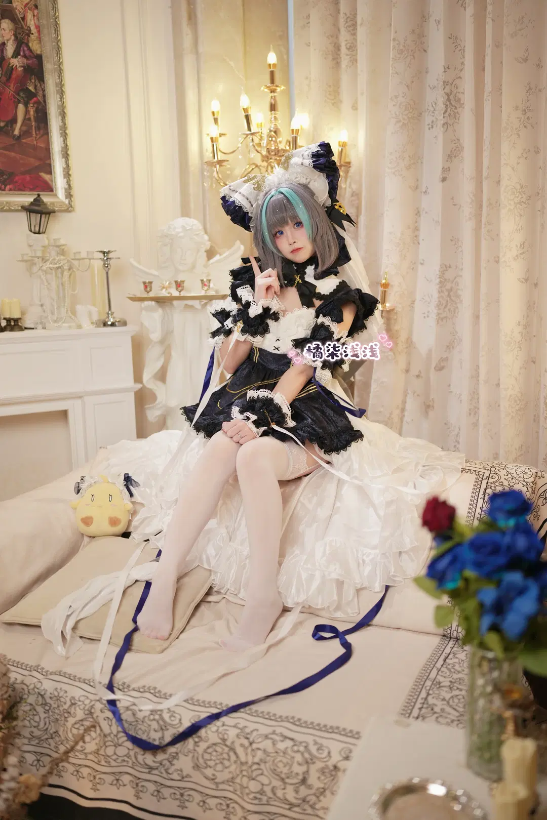 【チェシャー コスプレ】アズールレーン メイド至上主義、本日の猫耳メイドをお届け - 橘柒浅浅 - 3枚目