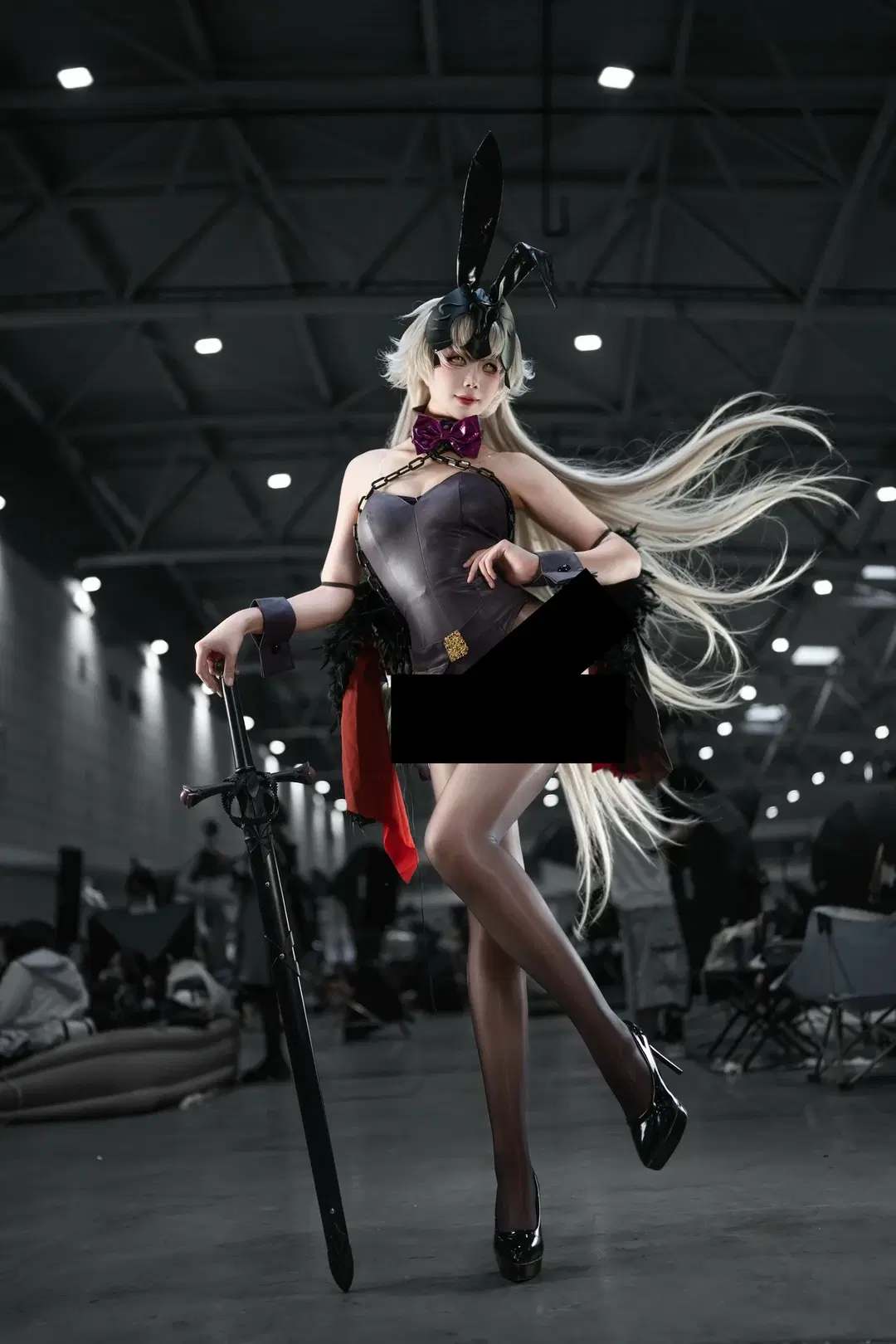 Convention photos, Bunny girl, Anime cosplay, Jeanne d'Arc (Alter) cosplay, Stockings