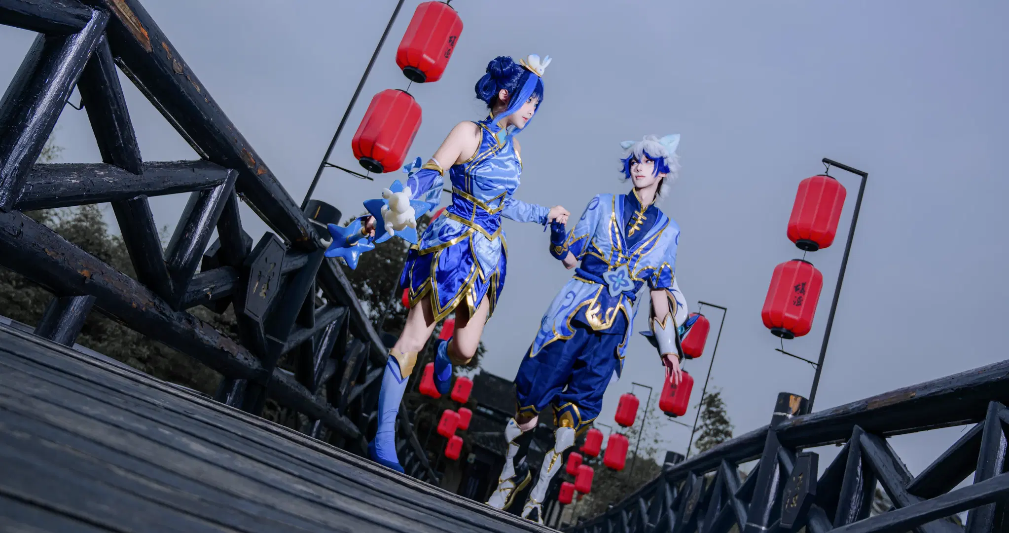[Lux cosplay] League of Legends Porcelain: Qixi Festival Duo Photoshoot by 矢泽焰焰子 - Image 11