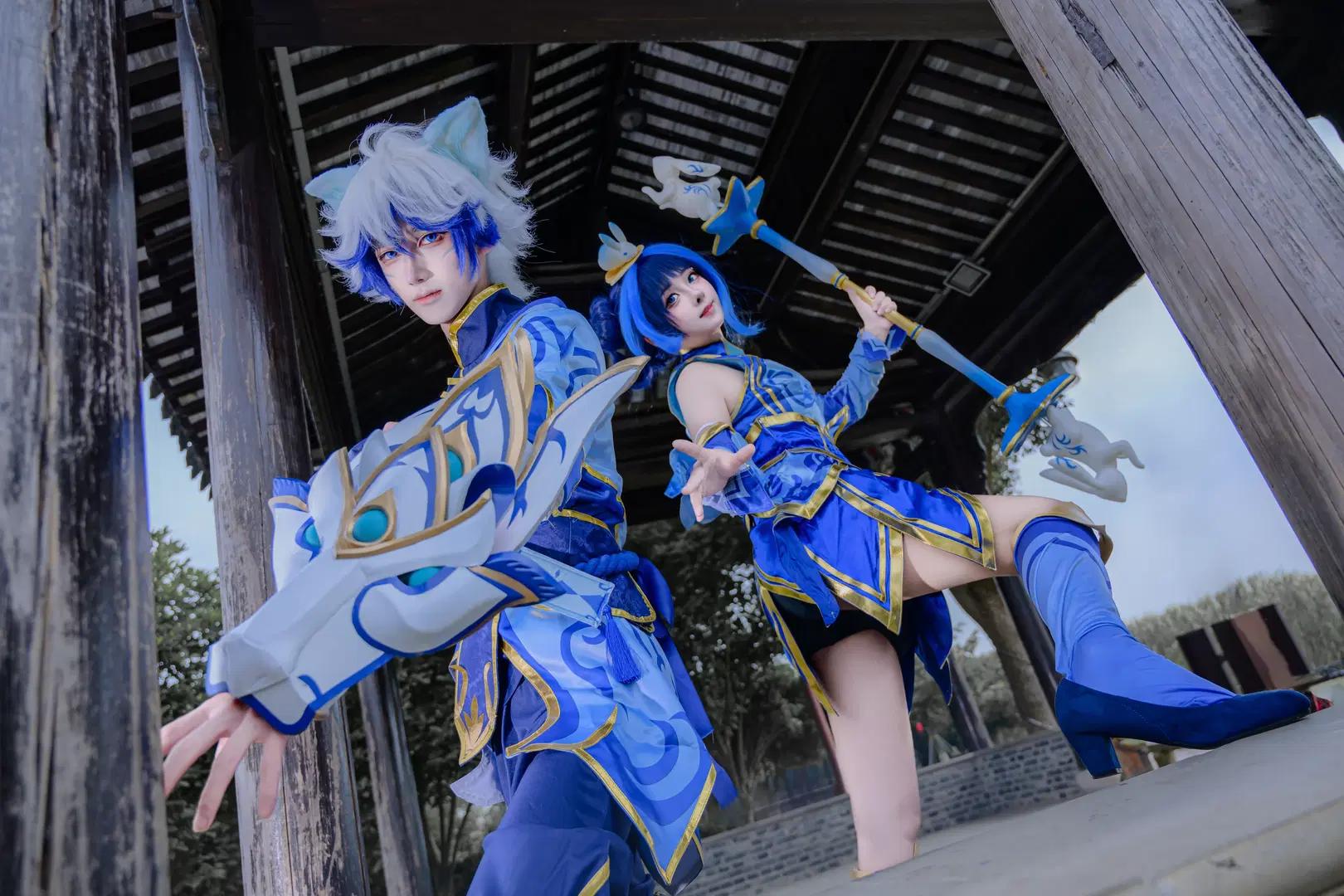 [Lux cosplay] League of Legends Porcelain: Qixi Festival Duo Photoshoot by 矢泽焰焰子 - Image 13