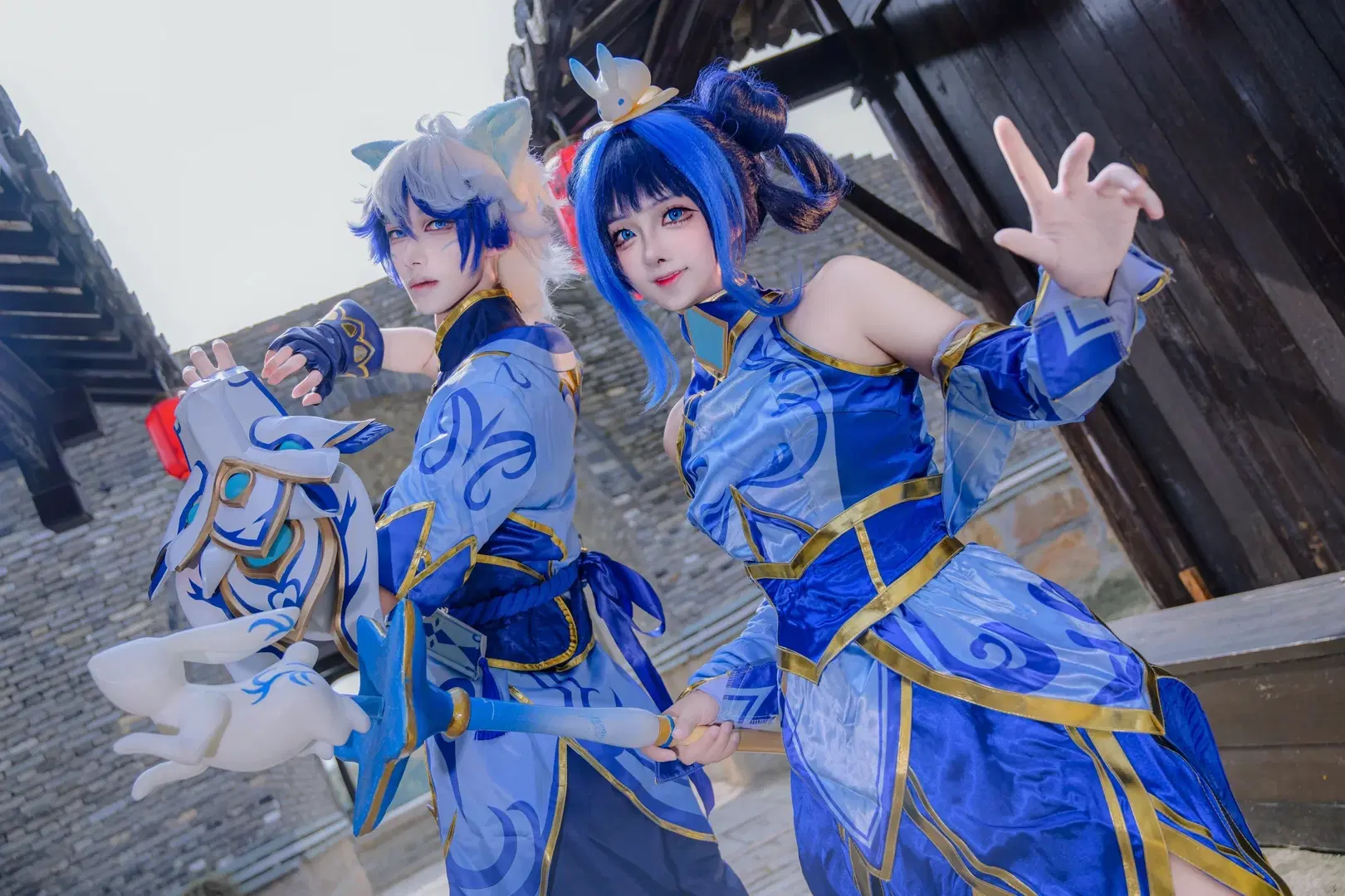[Lux cosplay] League of Legends Porcelain: Qixi Festival Duo Photoshoot by 矢泽焰焰子 - Image 2