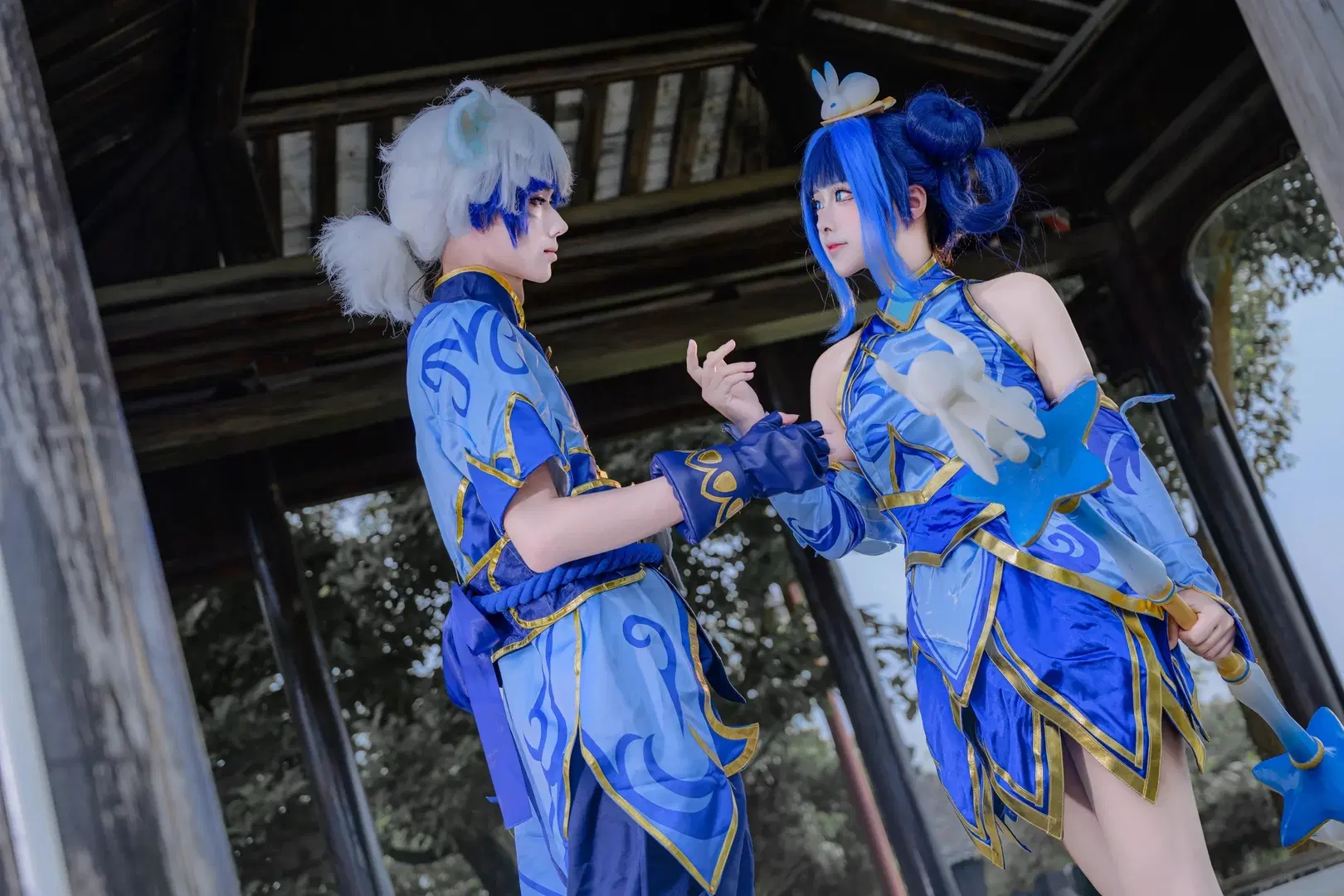 [Lux cosplay] League of Legends Porcelain: Qixi Festival Duo Photoshoot by 矢泽焰焰子 - Image 3