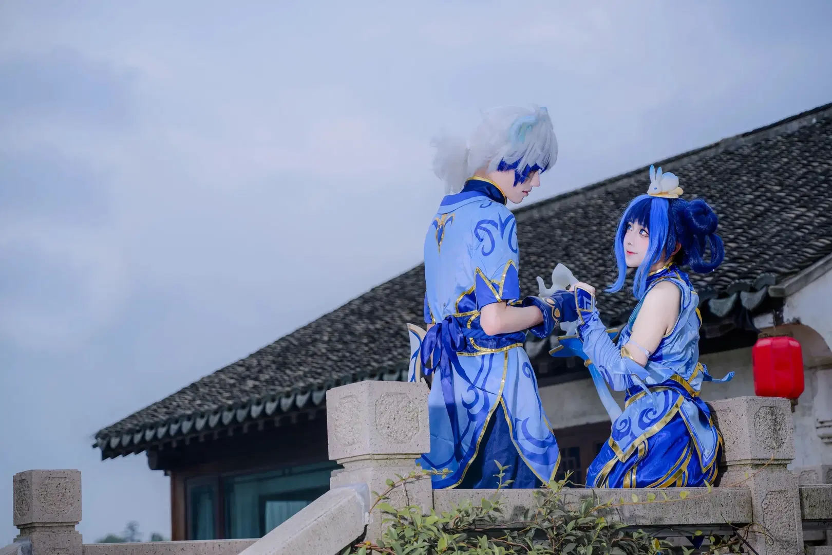 [Lux cosplay] League of Legends Porcelain: Qixi Festival Duo Photoshoot by 矢泽焰焰子 - Image 4