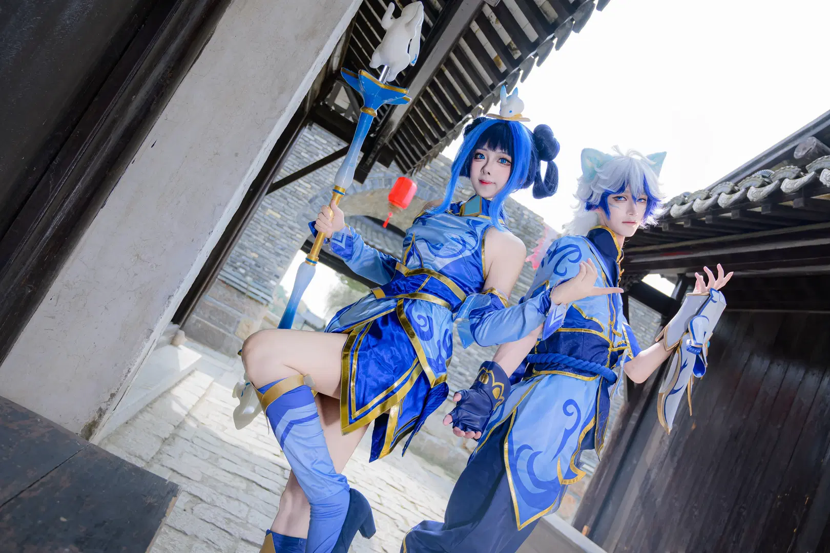 [Lux cosplay] League of Legends Porcelain: Qixi Festival Duo Photoshoot by 矢泽焰焰子 - Image 5
