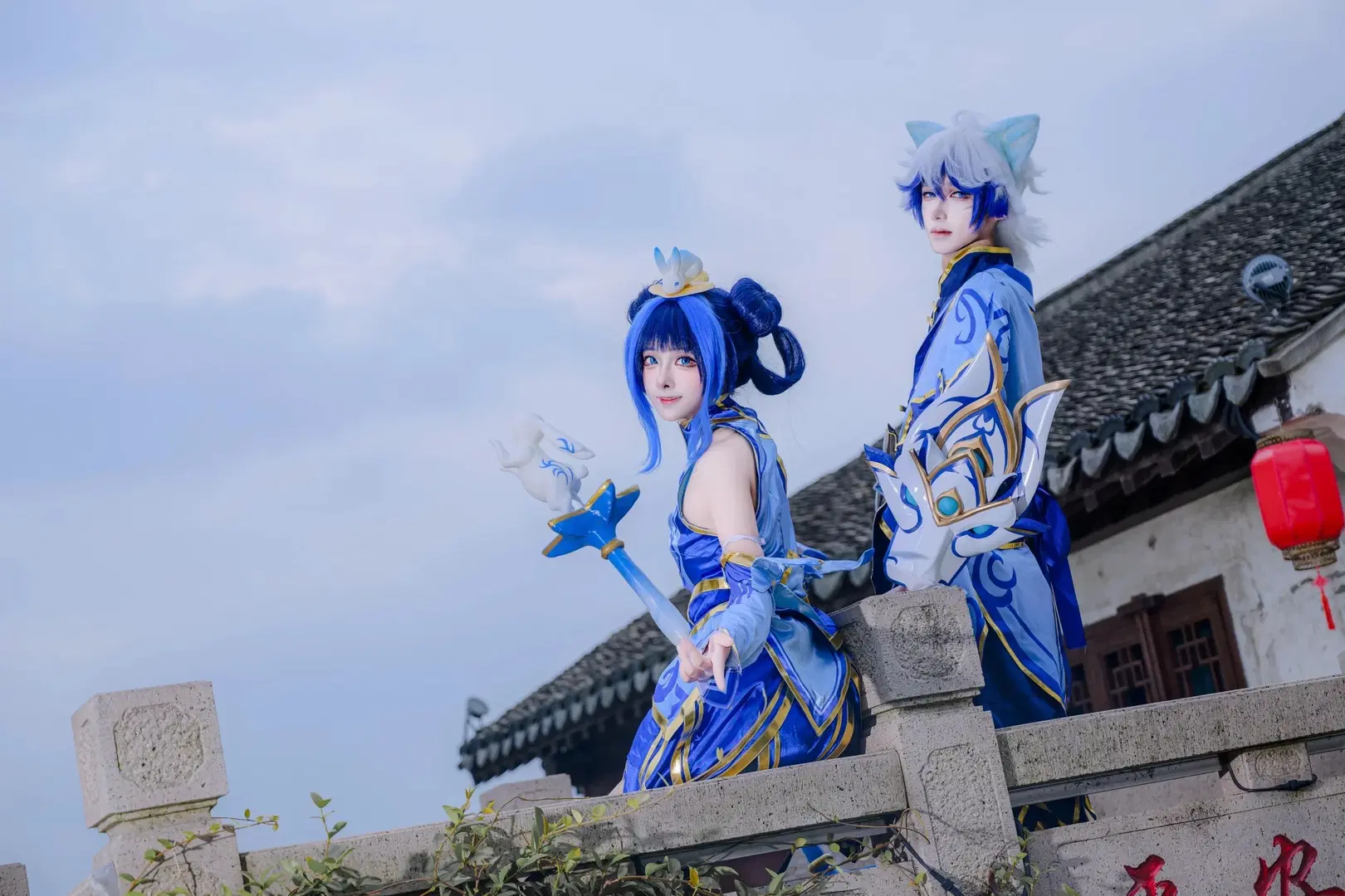 [Lux cosplay] League of Legends Porcelain: Qixi Festival Duo Photoshoot by 矢泽焰焰子 - Image 6
