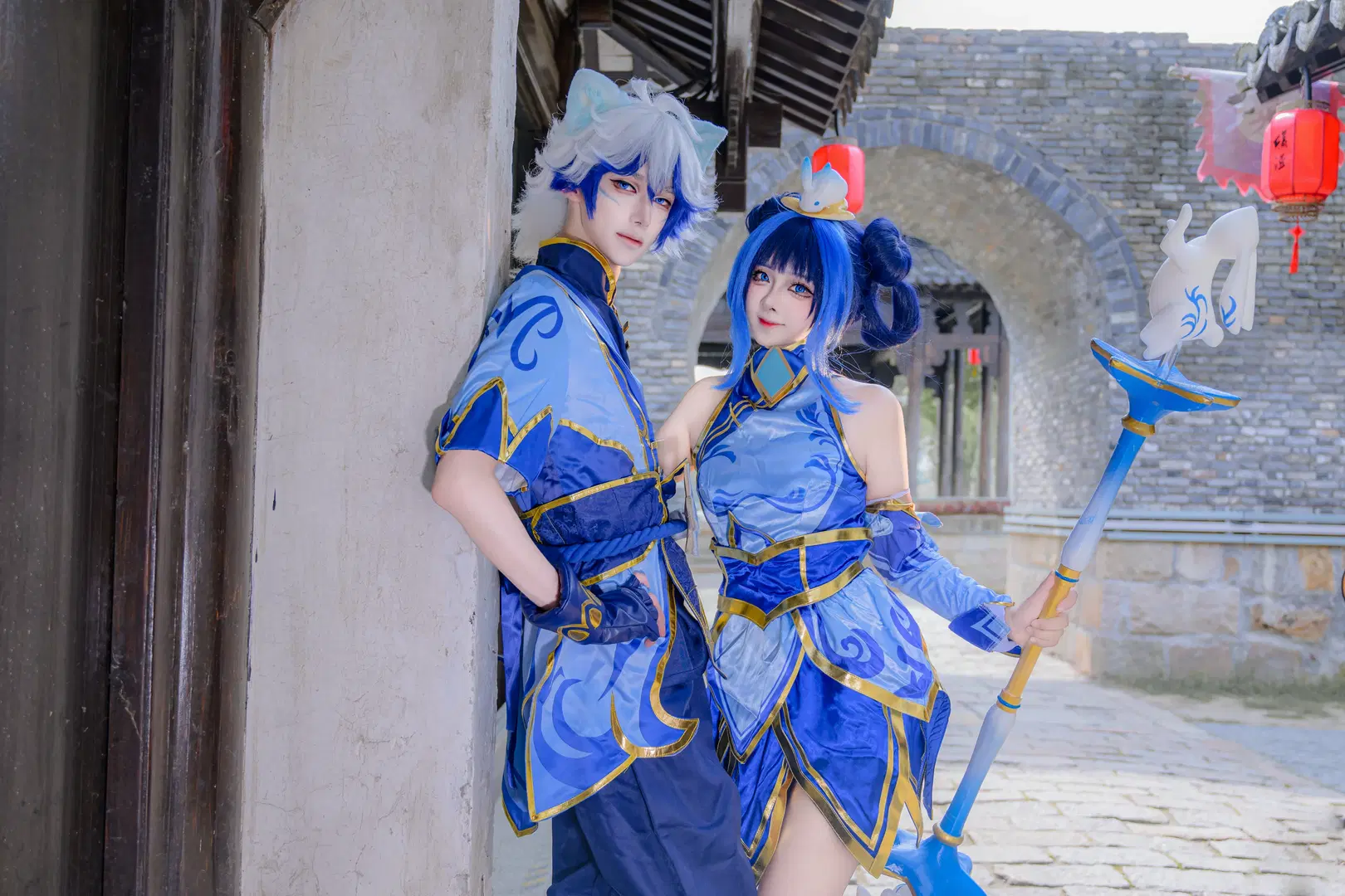 [Lux cosplay] League of Legends Porcelain: Qixi Festival Duo Photoshoot by 矢泽焰焰子 - Image 7