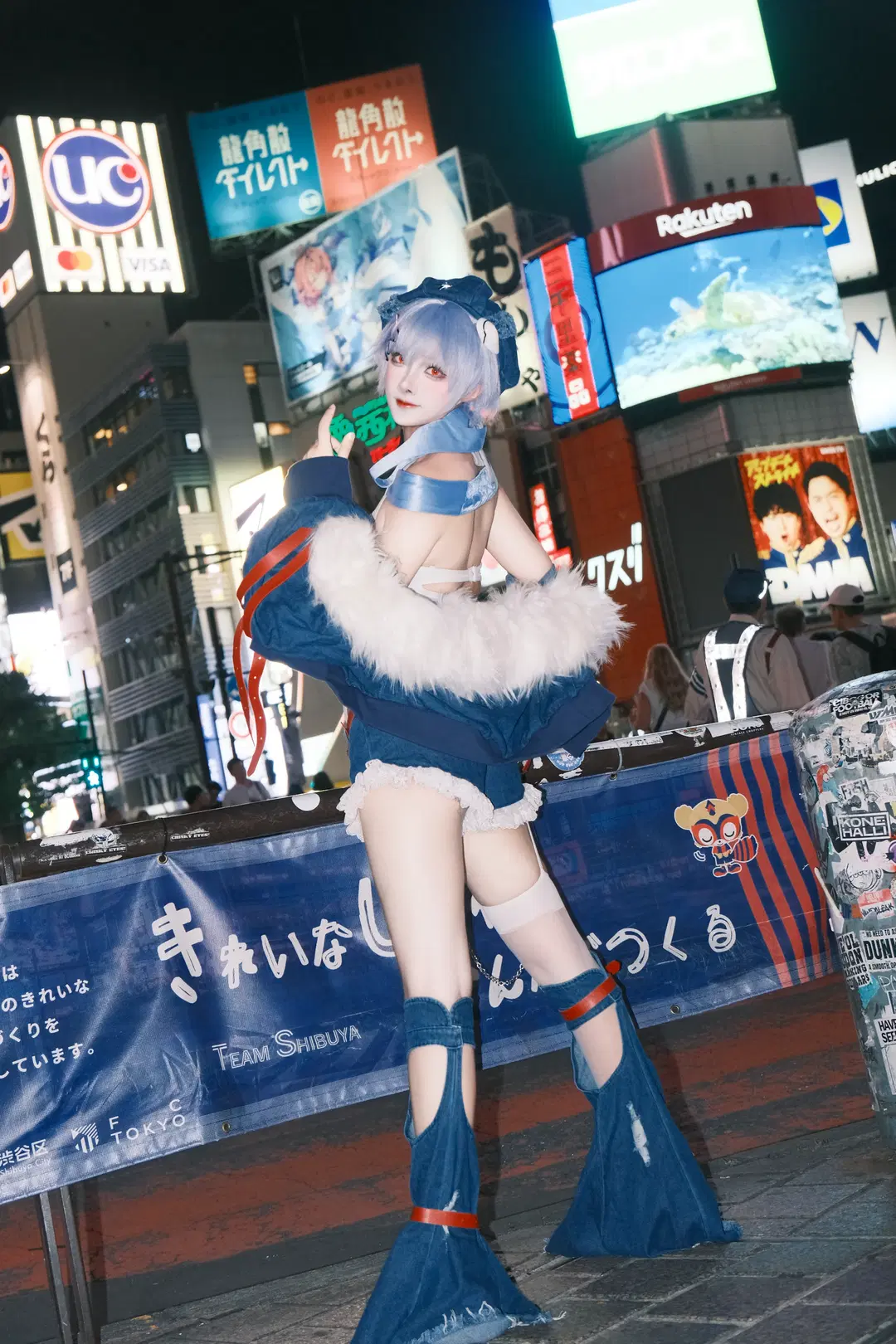【綾波レイコスプレ】新世紀エヴァンゲリオン 渋谷ストリート夜景記録 - 矢泽焰焰子 - 2枚目