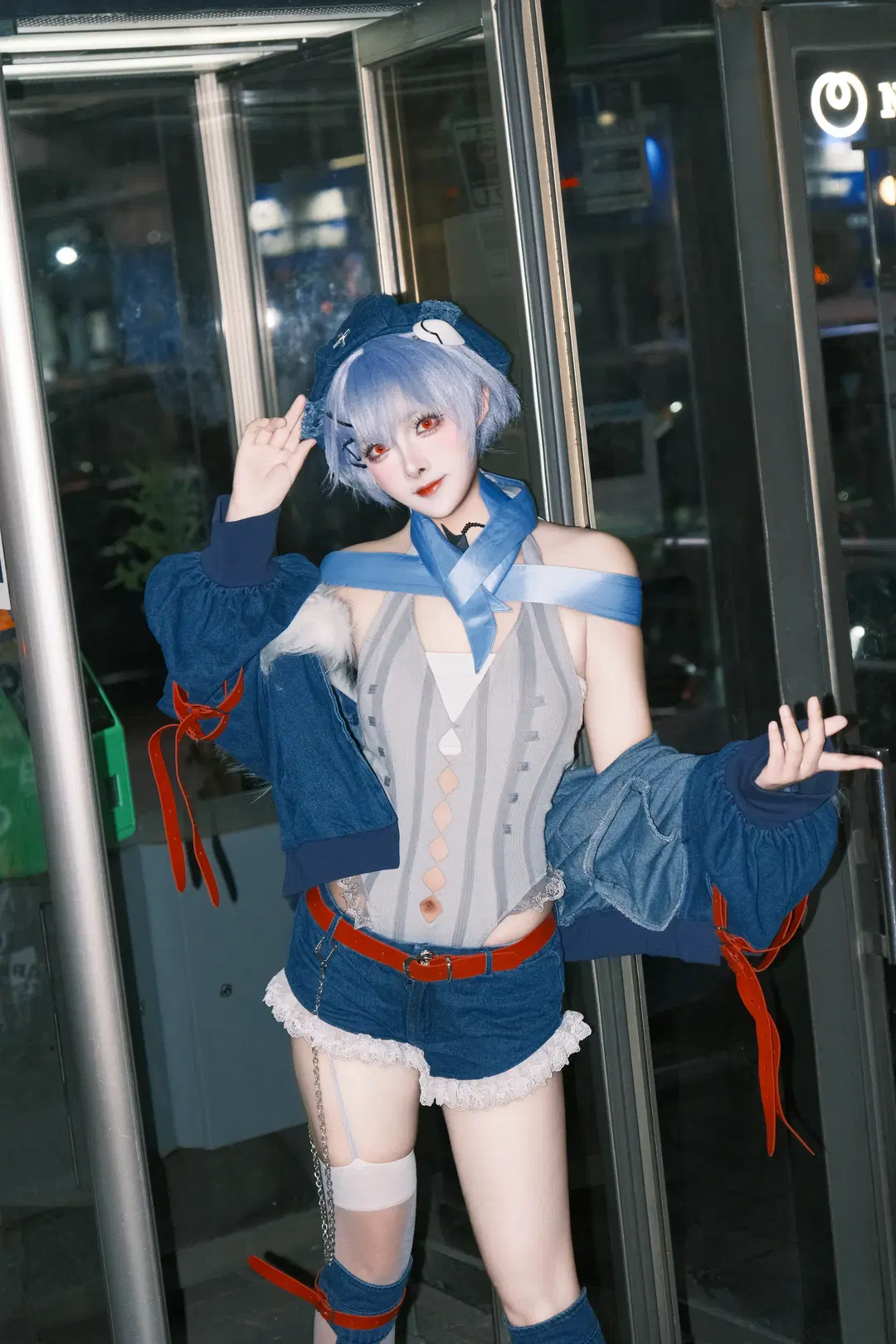 【綾波レイコスプレ】新世紀エヴァンゲリオン 渋谷ストリート夜景記録 - 矢泽焰焰子 - 3枚目