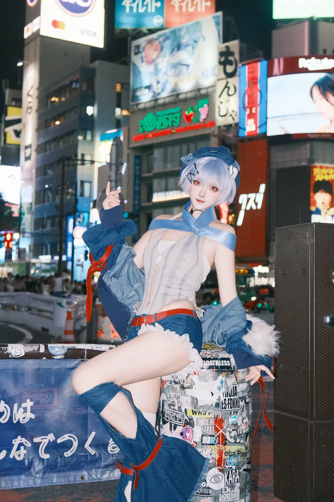 【綾波レイコスプレ】新世紀エヴァンゲリオン 渋谷ストリート夜景記録 - 矢泽焰焰子 - 7枚目