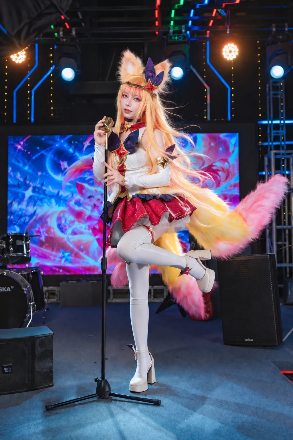 【阿狸cos】英雄联盟星之守护者偶像歌手舞台拍摄 - 老塞Liquidboom - 第6张