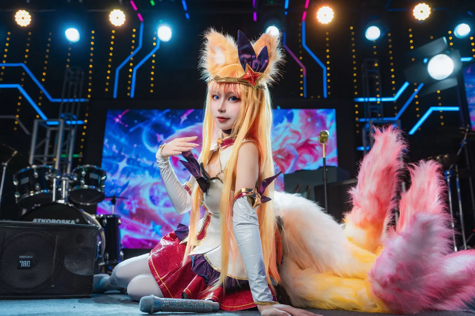 【阿狸cos】英雄联盟星之守护者偶像歌手舞台拍摄 - 老塞Liquidboom - 第8张