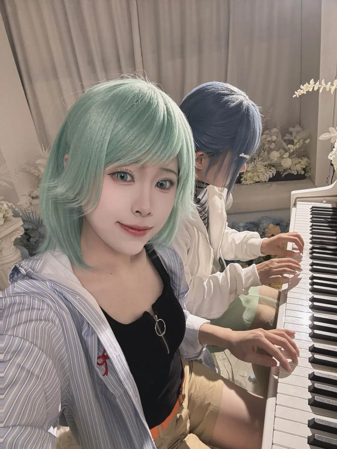 双人cos, 钢琴场景, 滨崎茉幌cos, ournotes, 泽海奏多cos