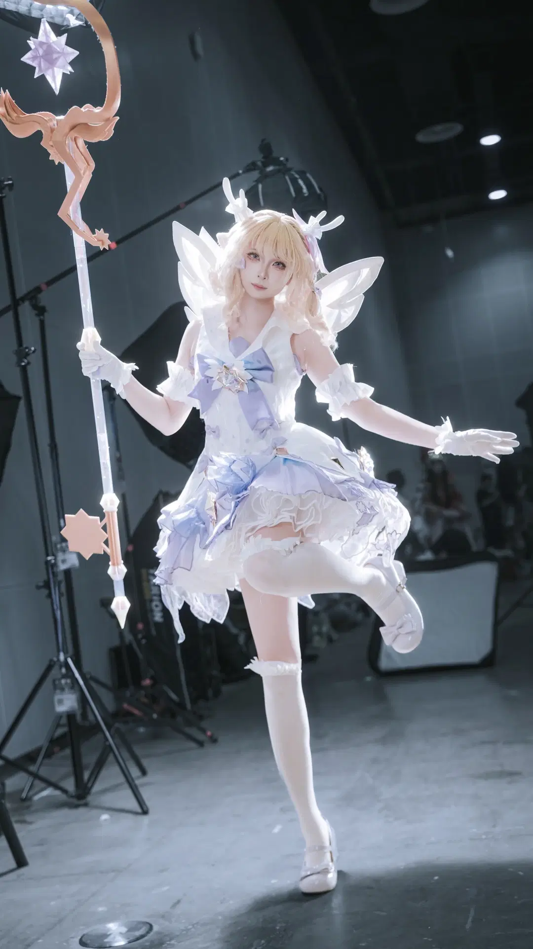 Honor of Kings, Realm of Time's Wishes, White stockings, Elf cosplay, Yaoyao princess cosplay