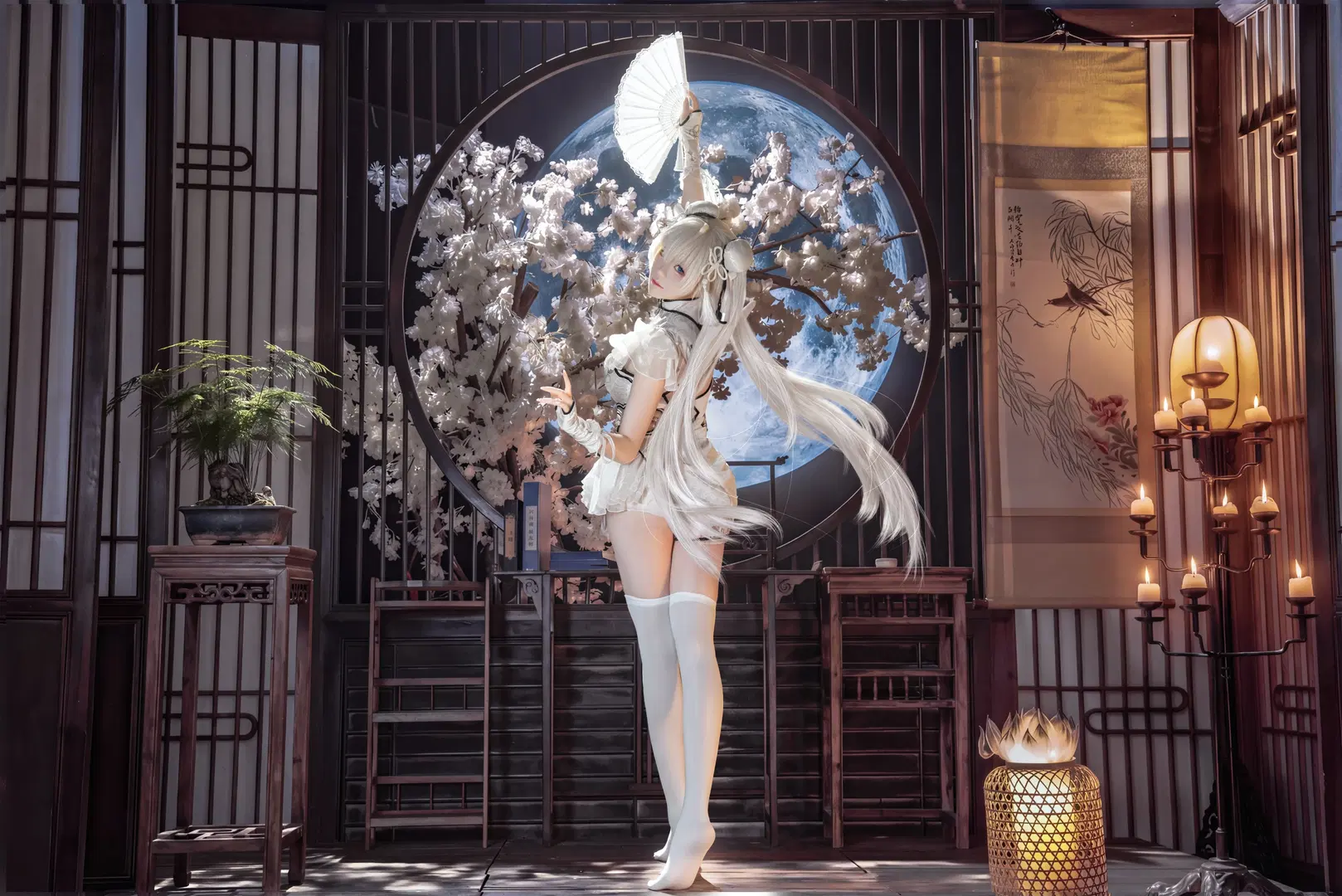 永劫无间, 殷紫萍cos, 玉髓冰心, 国风cosplay, 丝袜