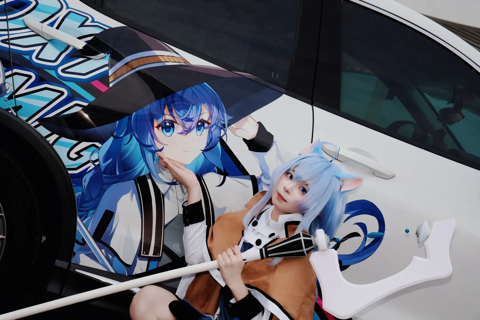 痛车, 洛琪希cos, 无职转生, 魔法师, 过膝袜