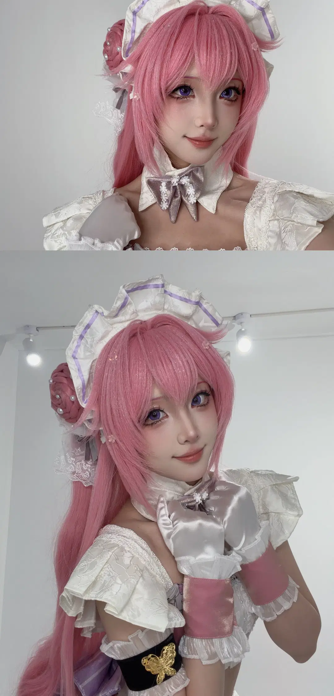 [Dorothy cosplay] Goddess of Victory: Nikke White Lace Maid Outfit Styling by 夜雨ovo - Image 3