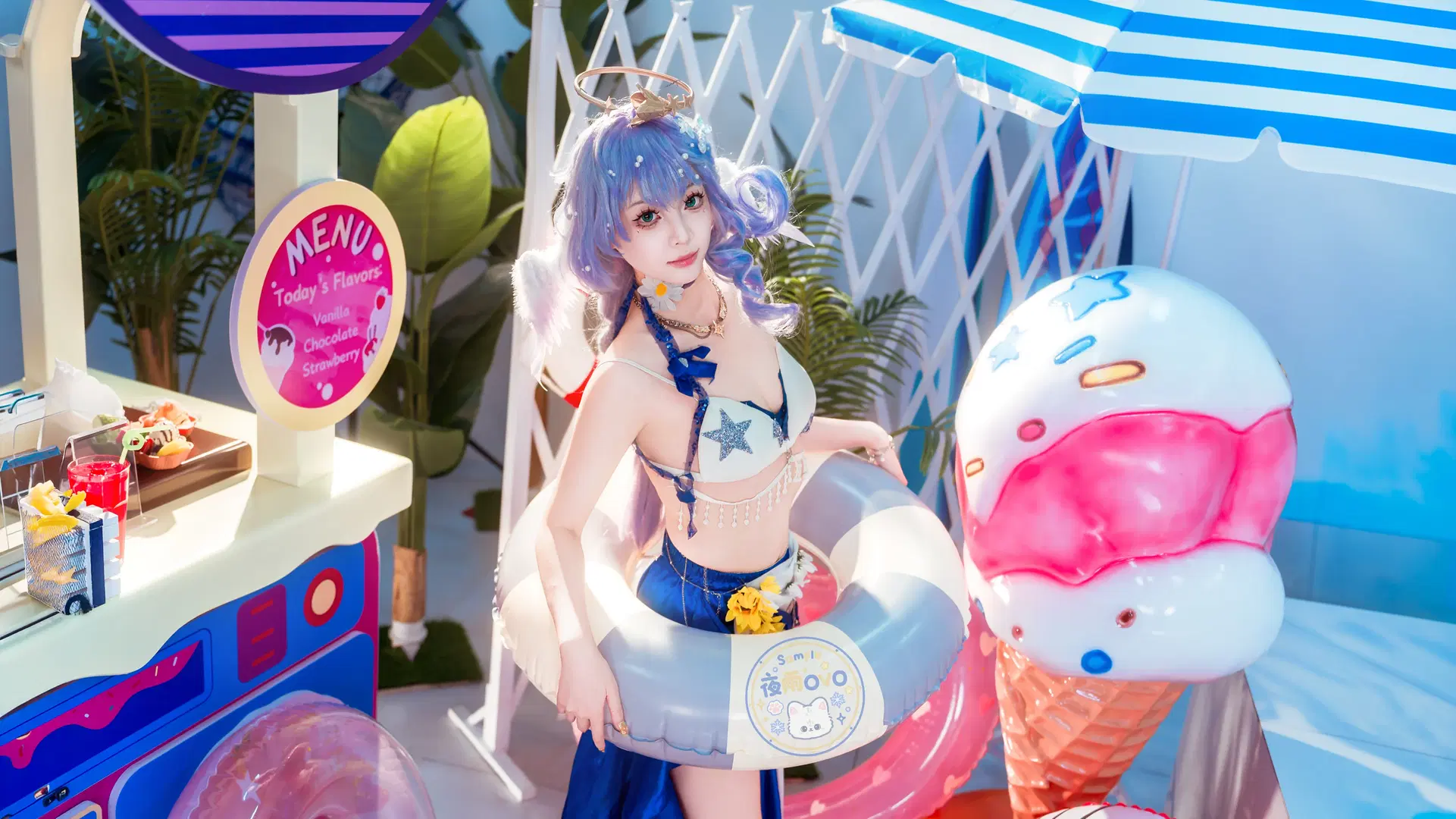 【知更鸟cos】崩坏星穹铁道晴歌主题夏日泳装拍摄 - 夜雨ovo - 第3张