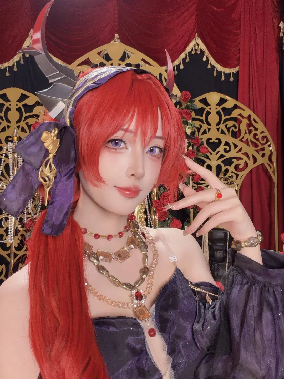 【史爾特爾cos】定格紅黑金的哥特綺夢 - 夜雨ovo - 第2張
