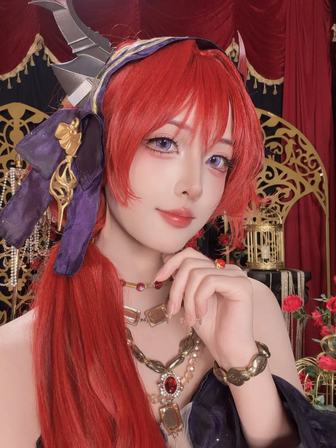 【史爾特爾cos】定格紅黑金的哥特綺夢 - 夜雨ovo - 第5張
