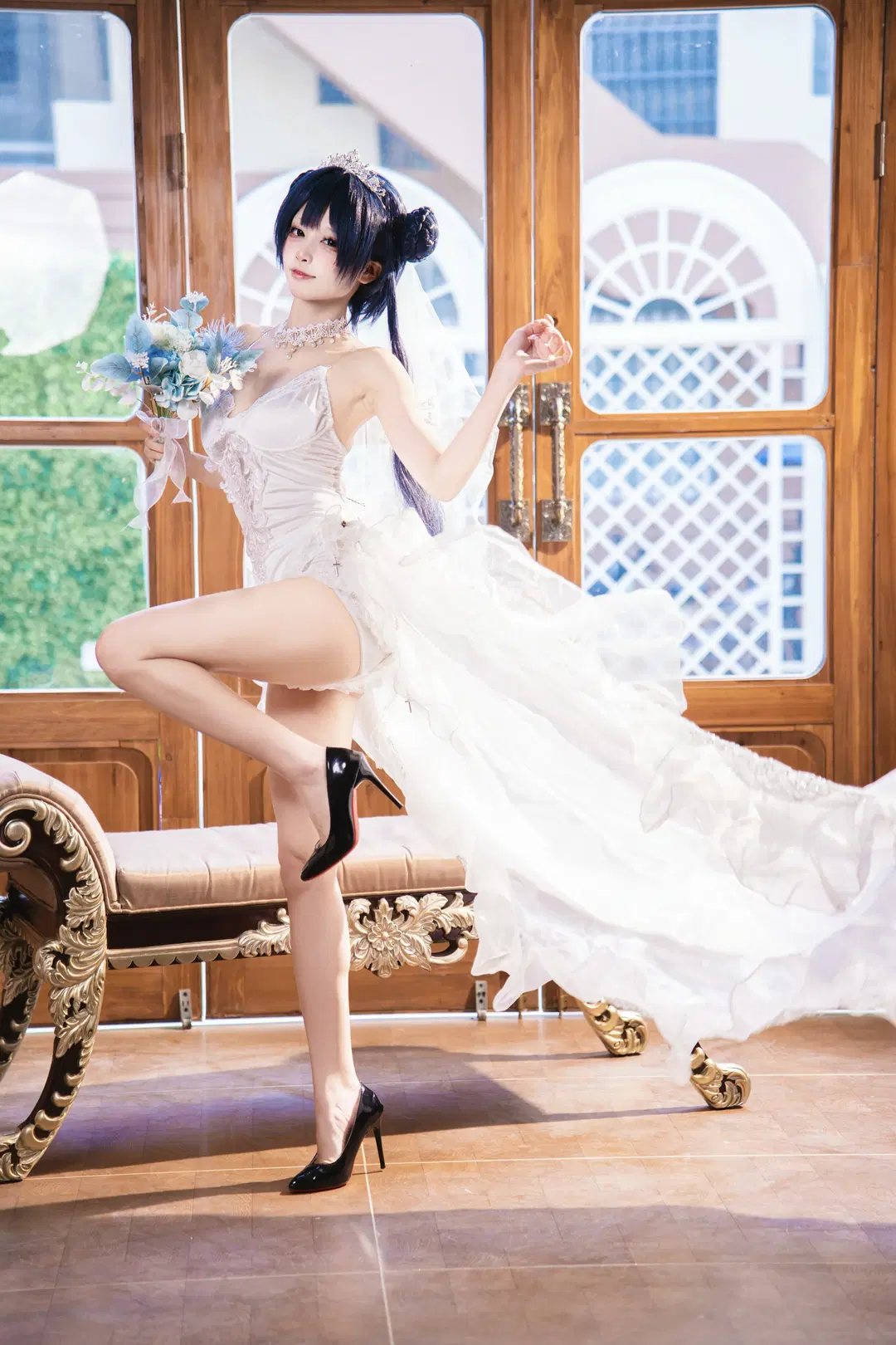 cosplay, 蔚蓝档案, 广州摄影, 龙华妃咲cos, 花嫁